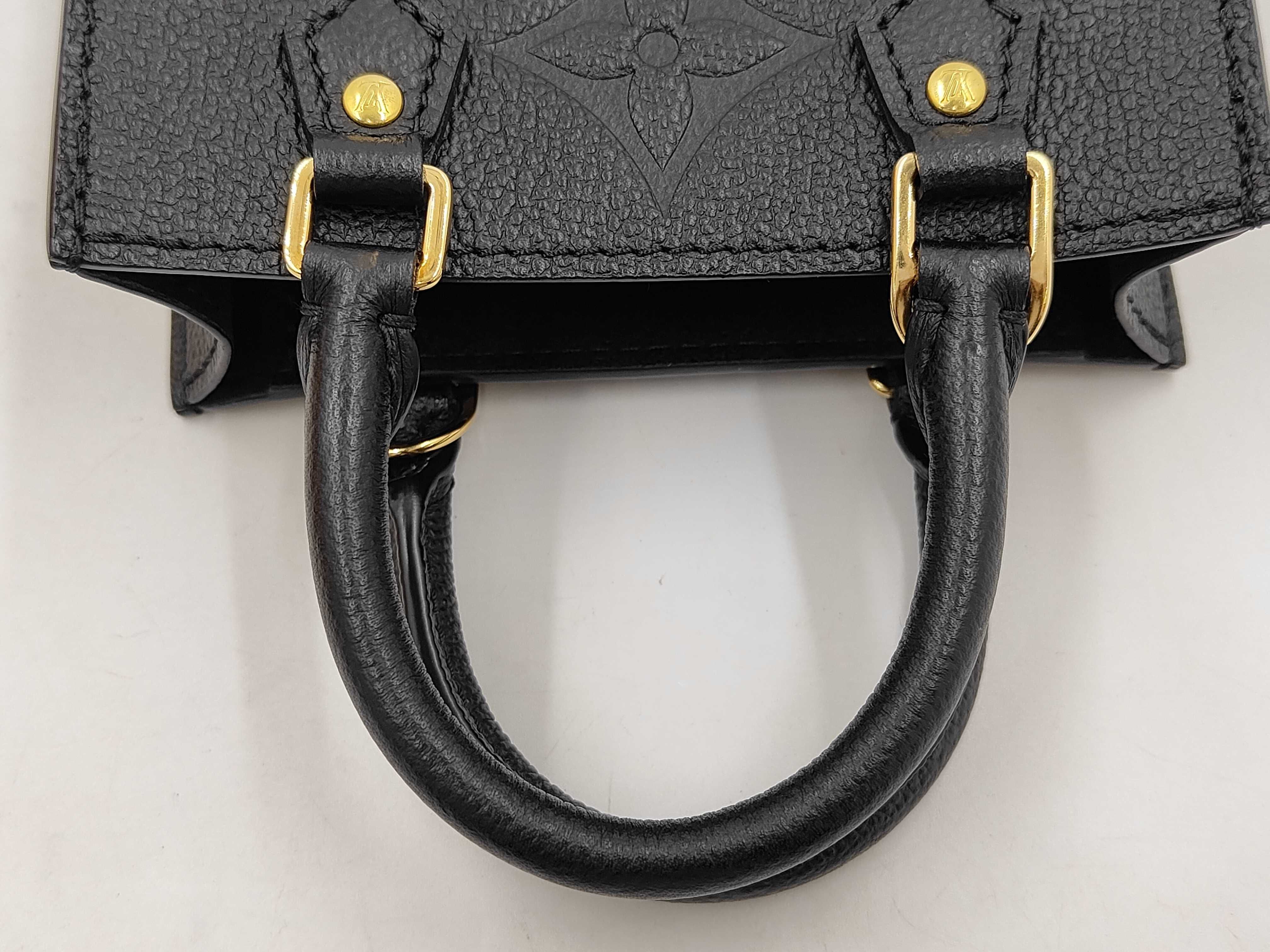 M80478 Petite Sac Plat Calf Black Gold Monogram Empreinte IC Chip Bag — view 3