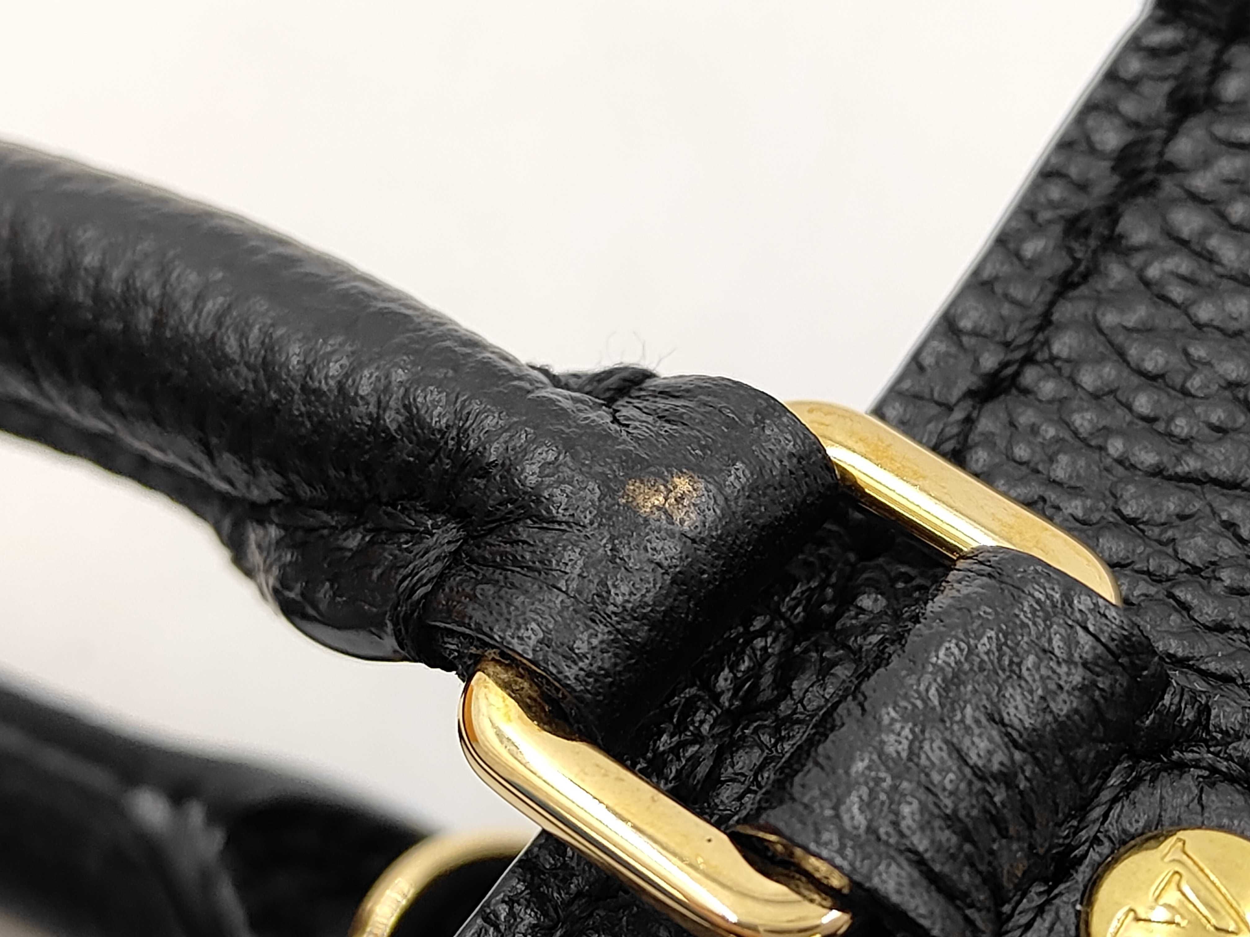 M80478 Petite Sac Plat Calf Black Gold Monogram Empreinte IC Chip Bag — view 5