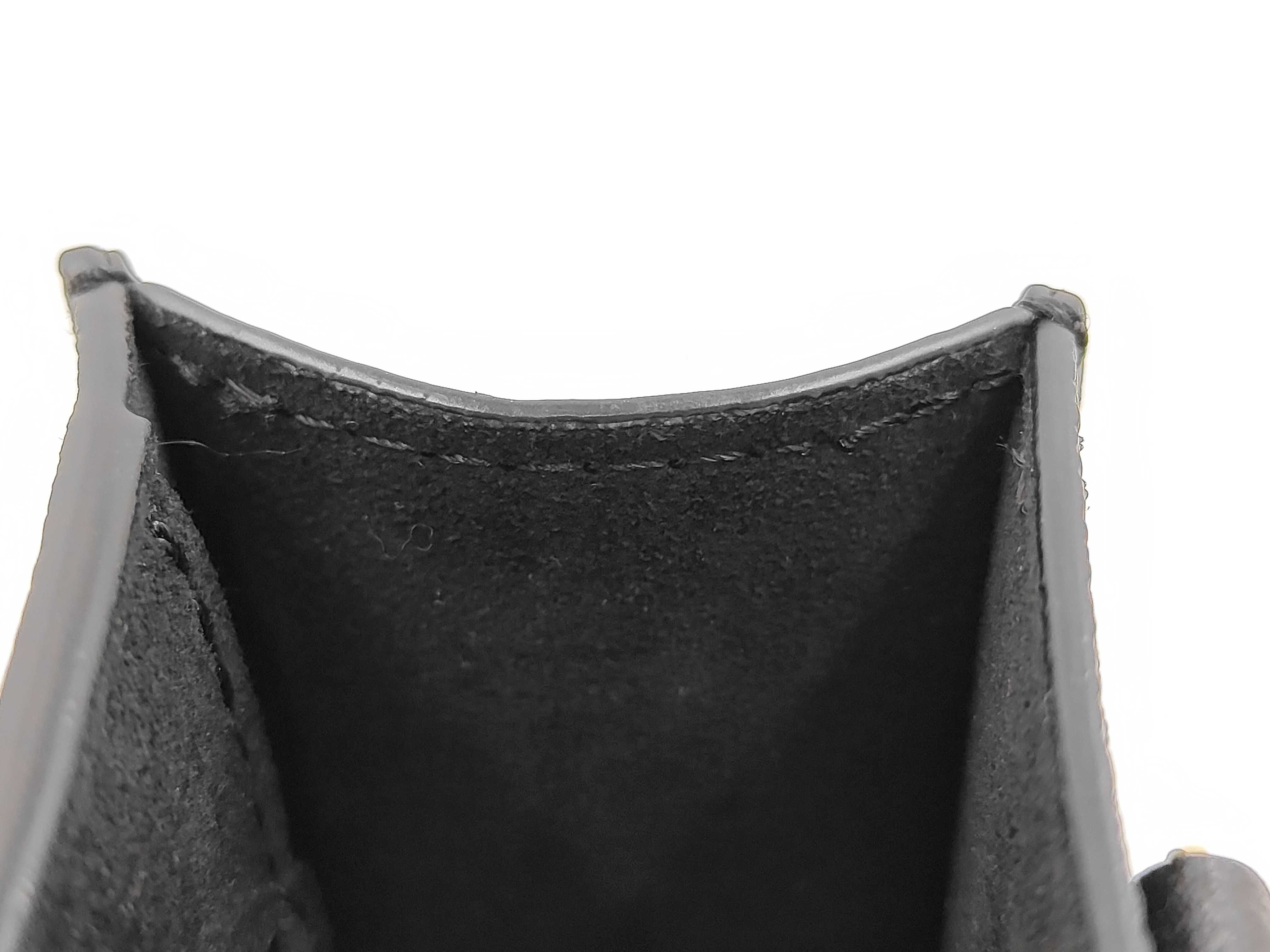 M80478 Petite Sac Plat Calf Black Gold Monogram Empreinte IC Chip Bag — view 9
