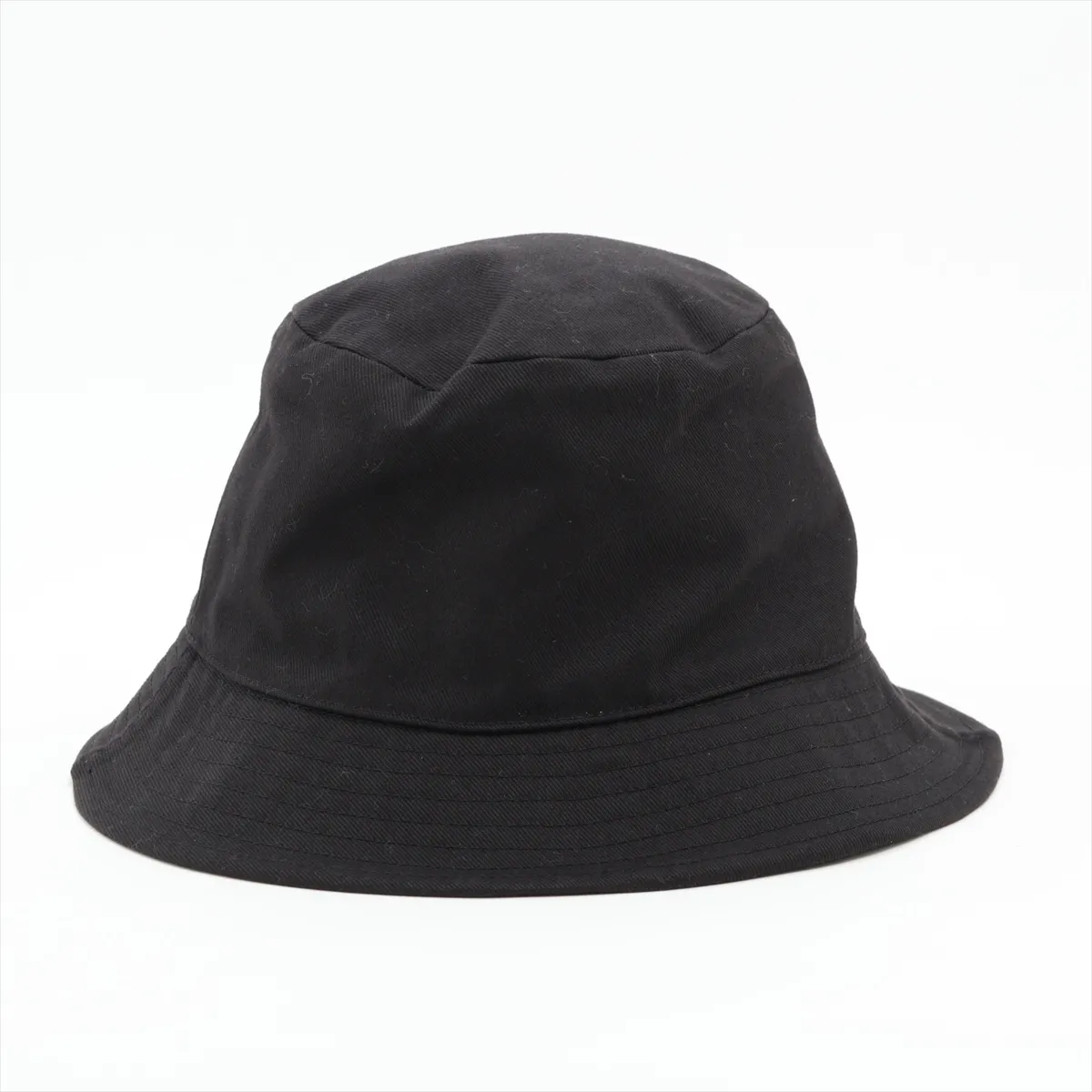 2AU5B968P Logo Hat, Size S, Cotton, Black. Shows signs of wear, — view 3