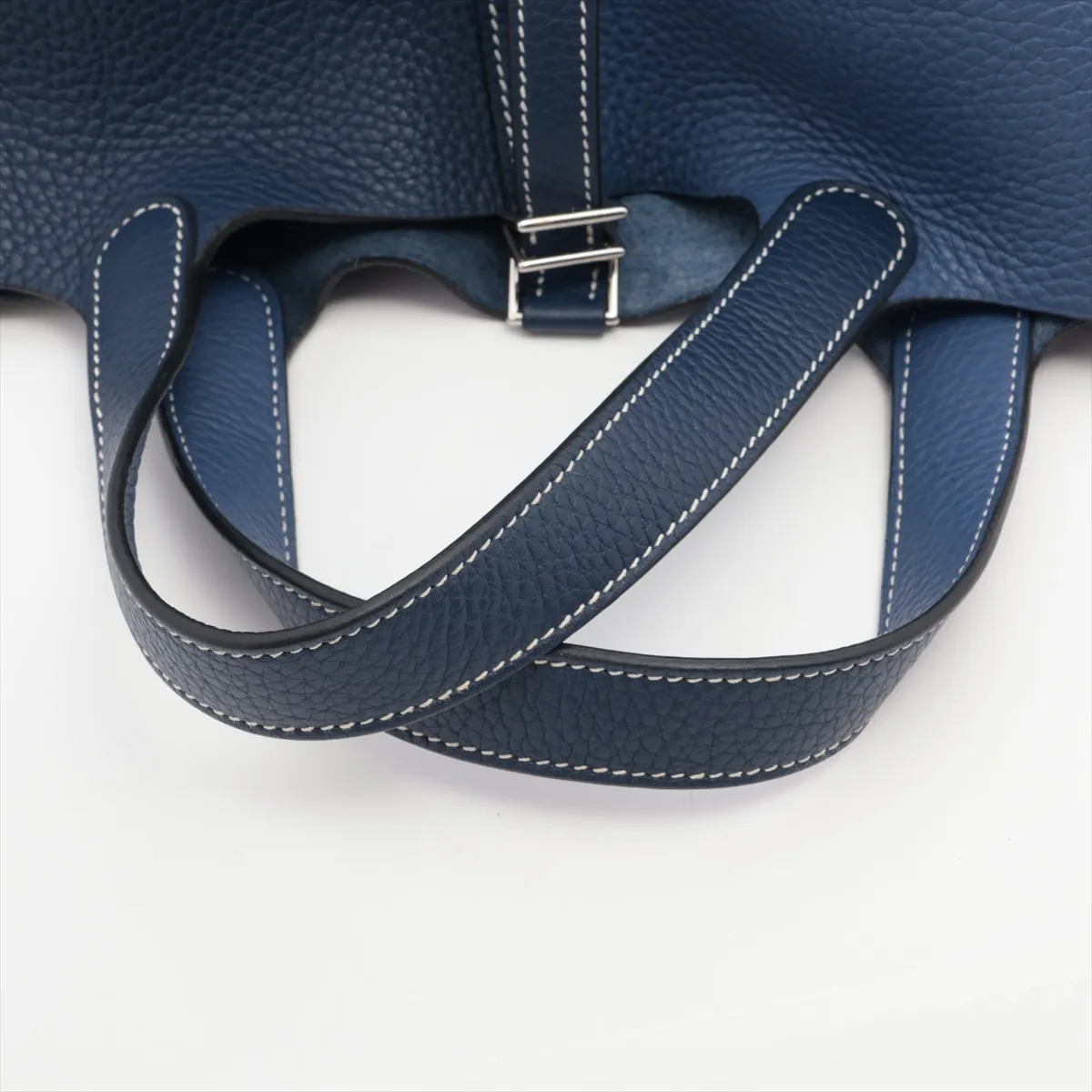 Picotan Lock 18 PM Cazac Taurillon Clemence Blue Electric x Blue Ankle Silver Hardware Z:2021 — view 5