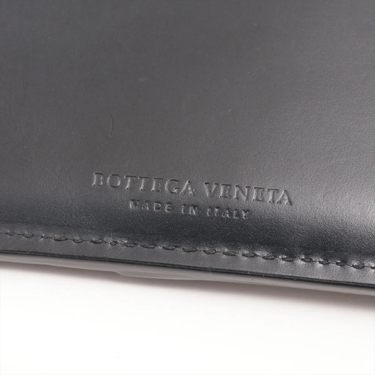 Intrecciato Leather Fragment Case Black — view 5