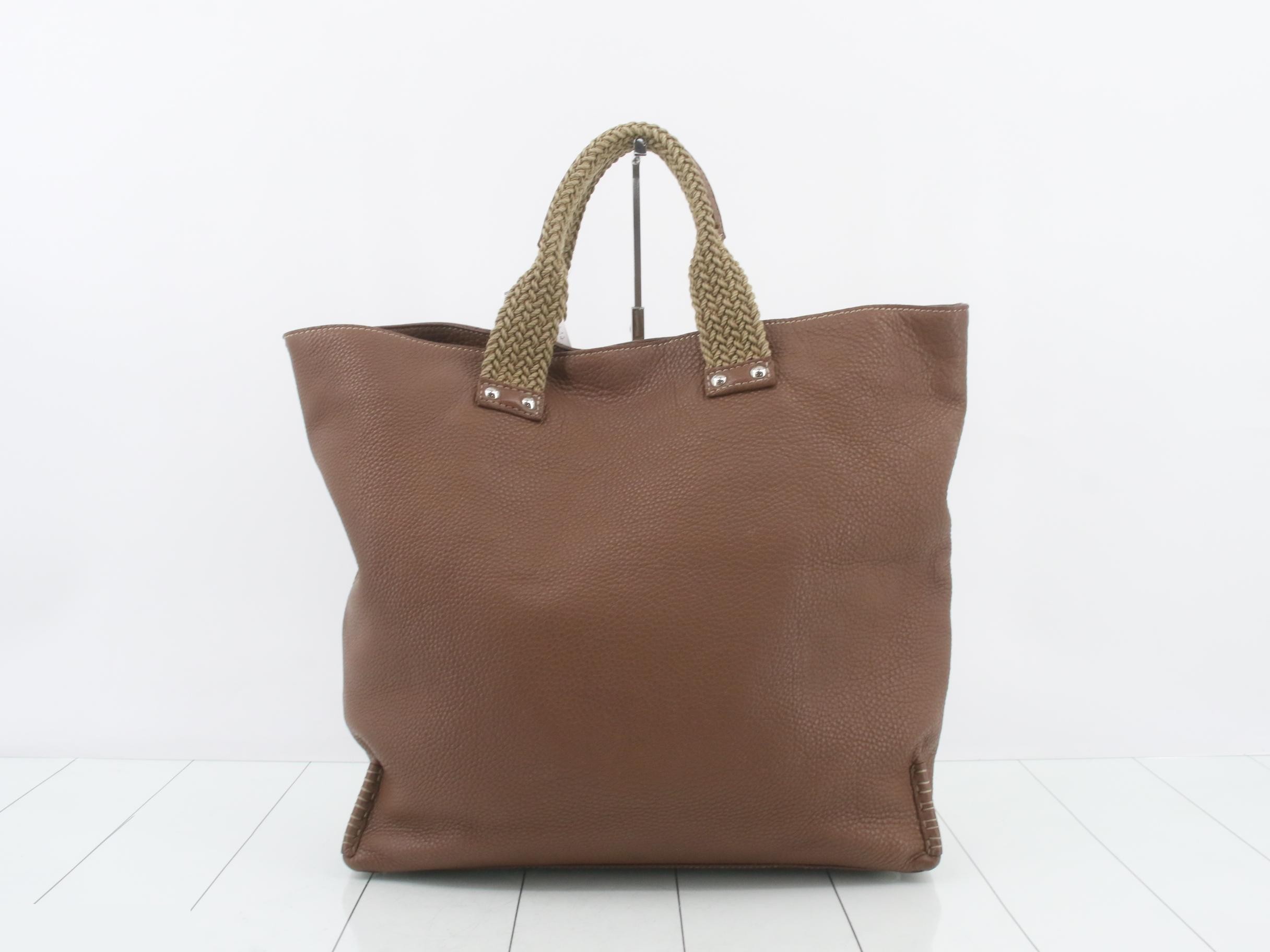 handbag, men's/women's, Selleria model, brown, logo mark. — view 2