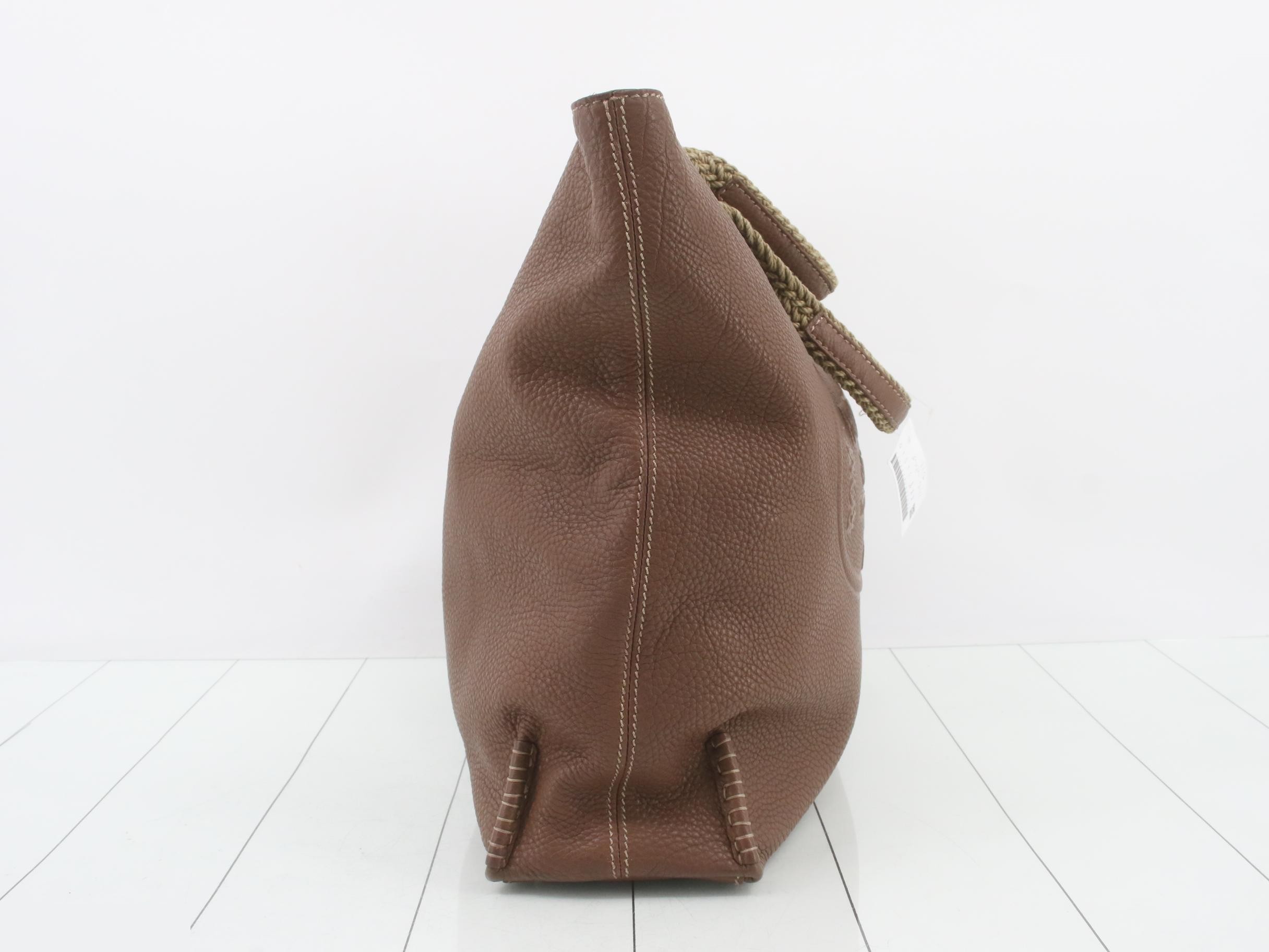 handbag, men's/women's, Selleria model, brown, logo mark. — view 4