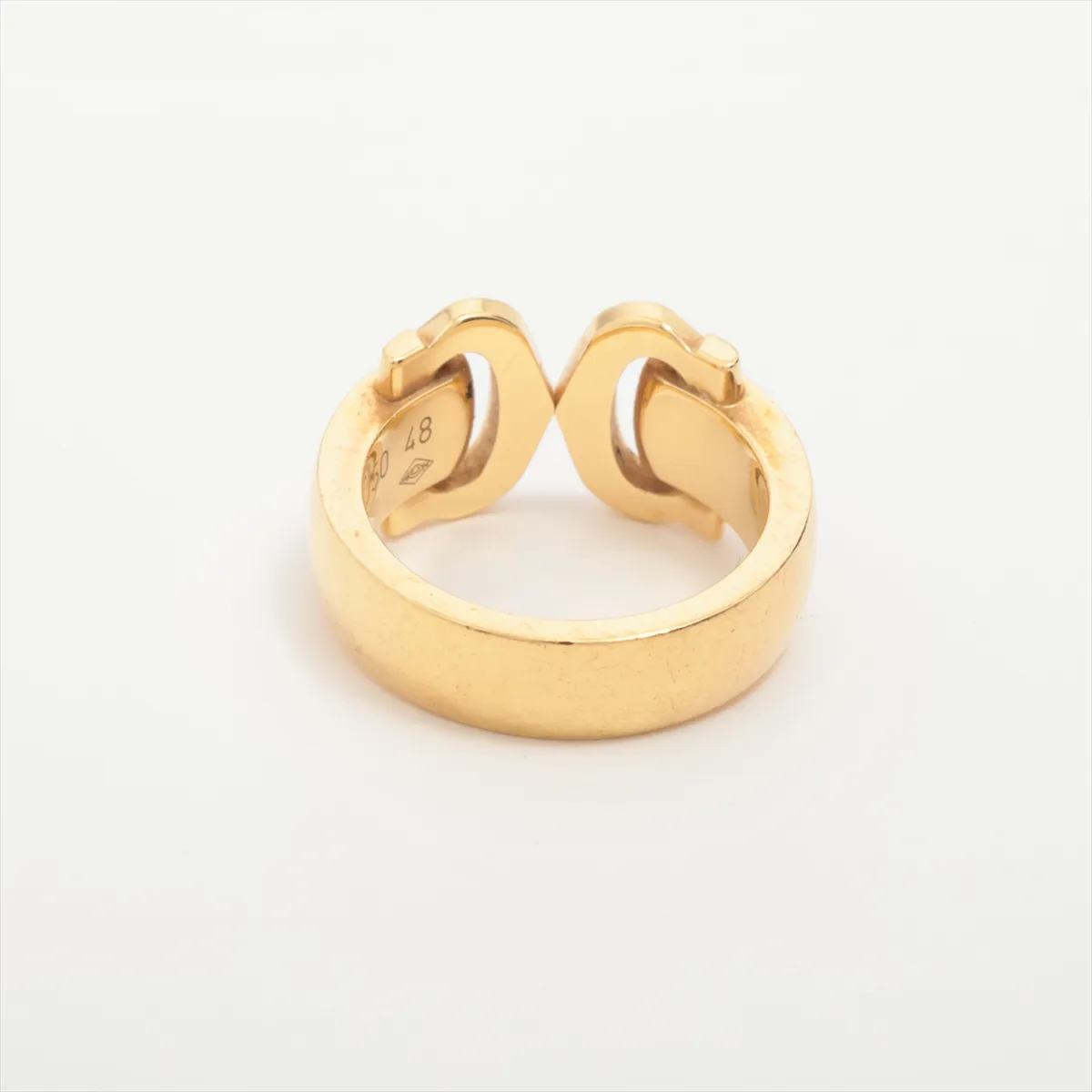 2C Boucle Cé Diamond Ring, 750 (Yellow Gold), 9.0g, Size 48, OH0511, Metal Scratches — view 2
