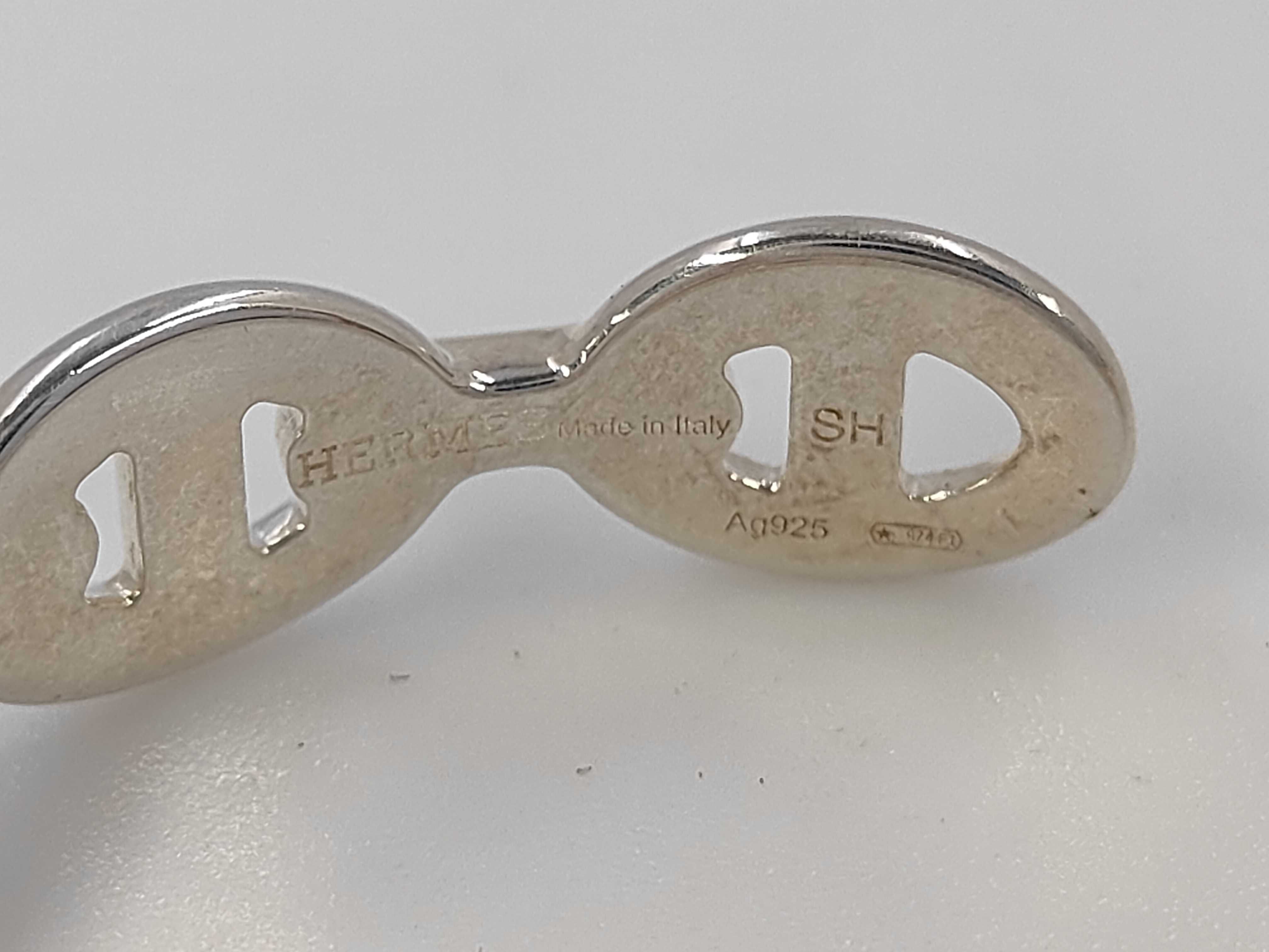Chaine d'Ancre Enchainée Silver Bangle Bracelet — view 5
