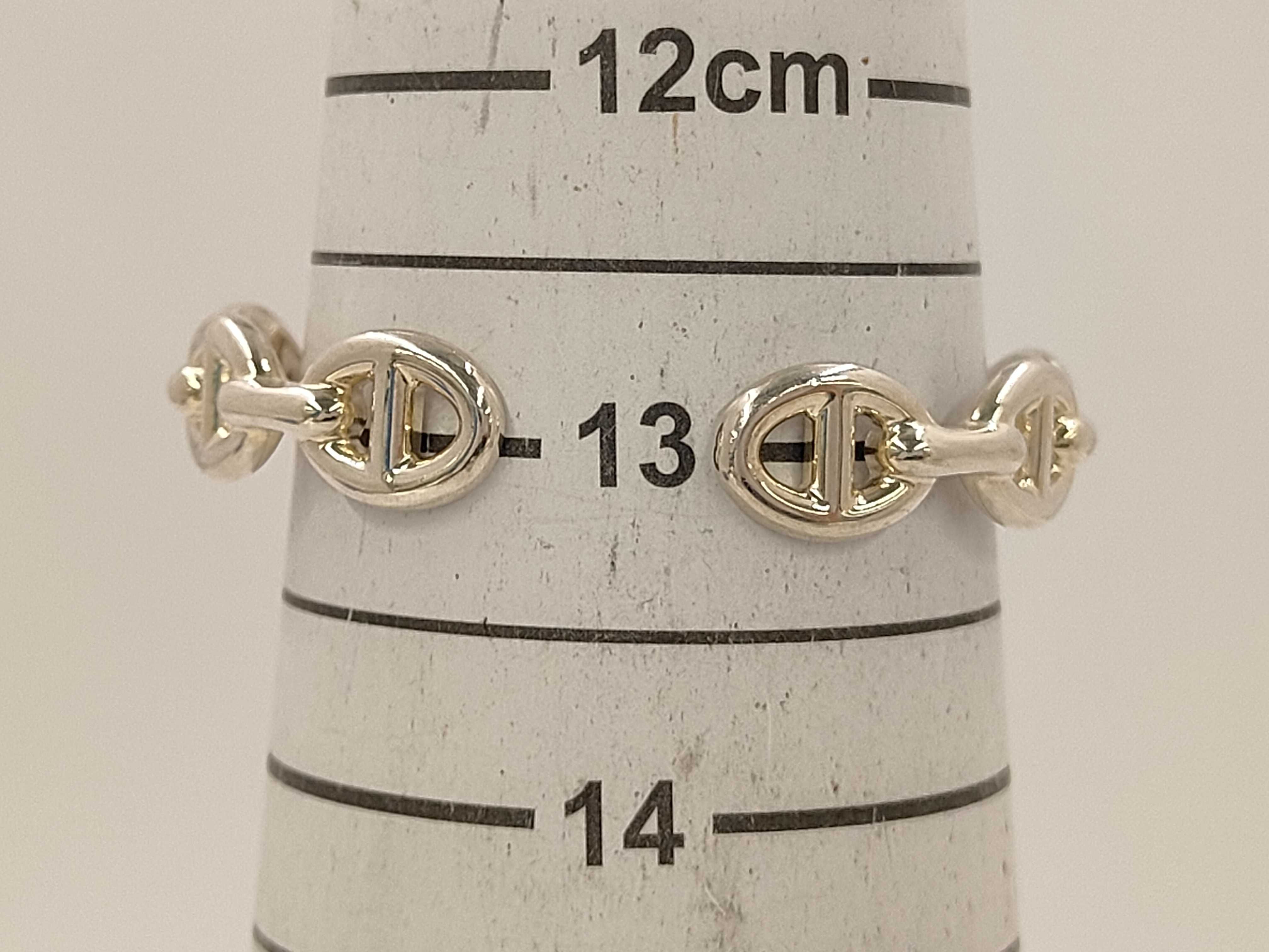 Chaine d'Ancre Enchainée Silver Bangle Bracelet — view 7