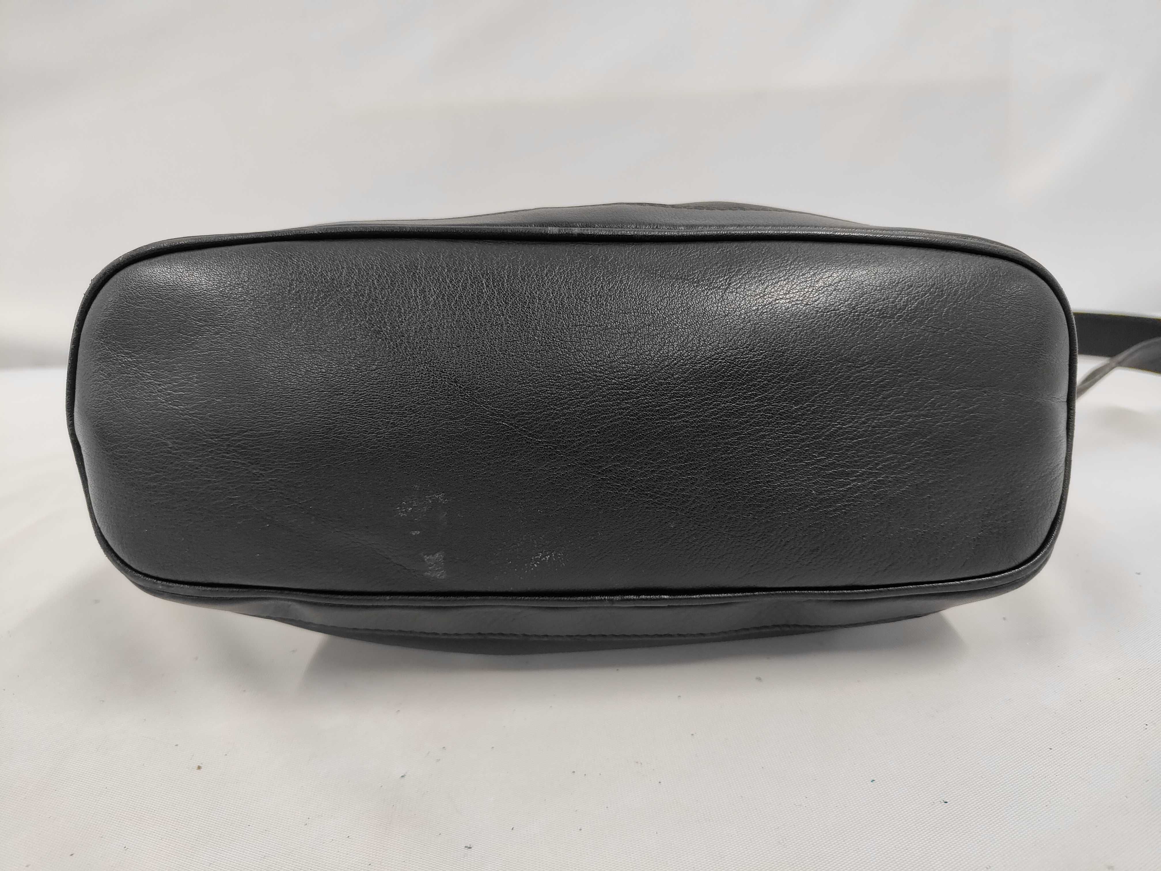 Shoulder Bag, Leather, Black, with Hardware — view 3