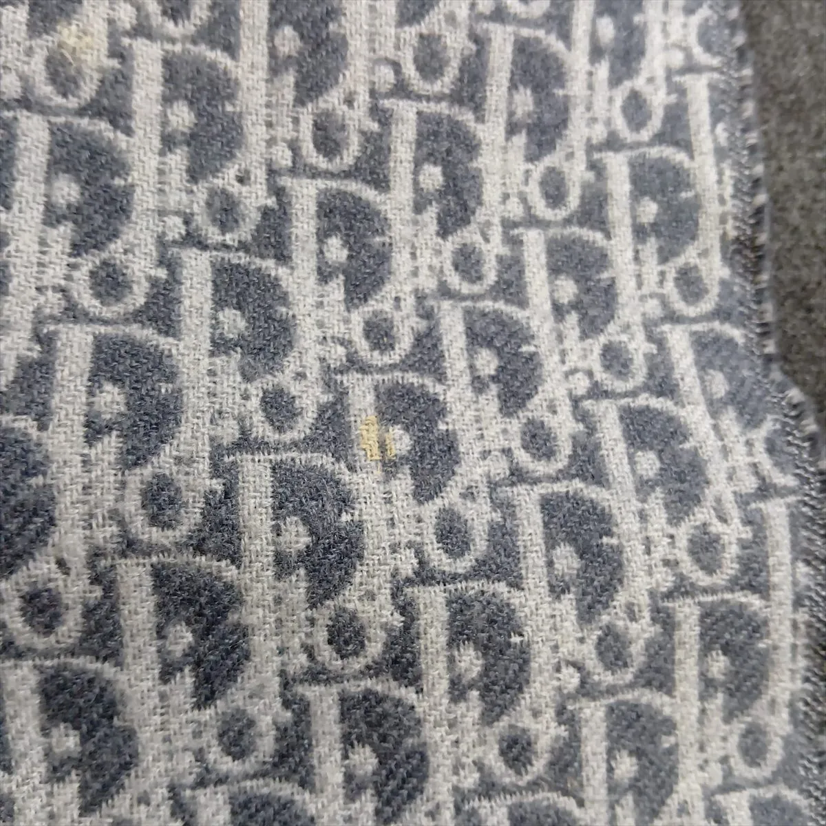 18E0005A0479 Oblique Scarf, Wool, Gray. Shows wear, — view 4