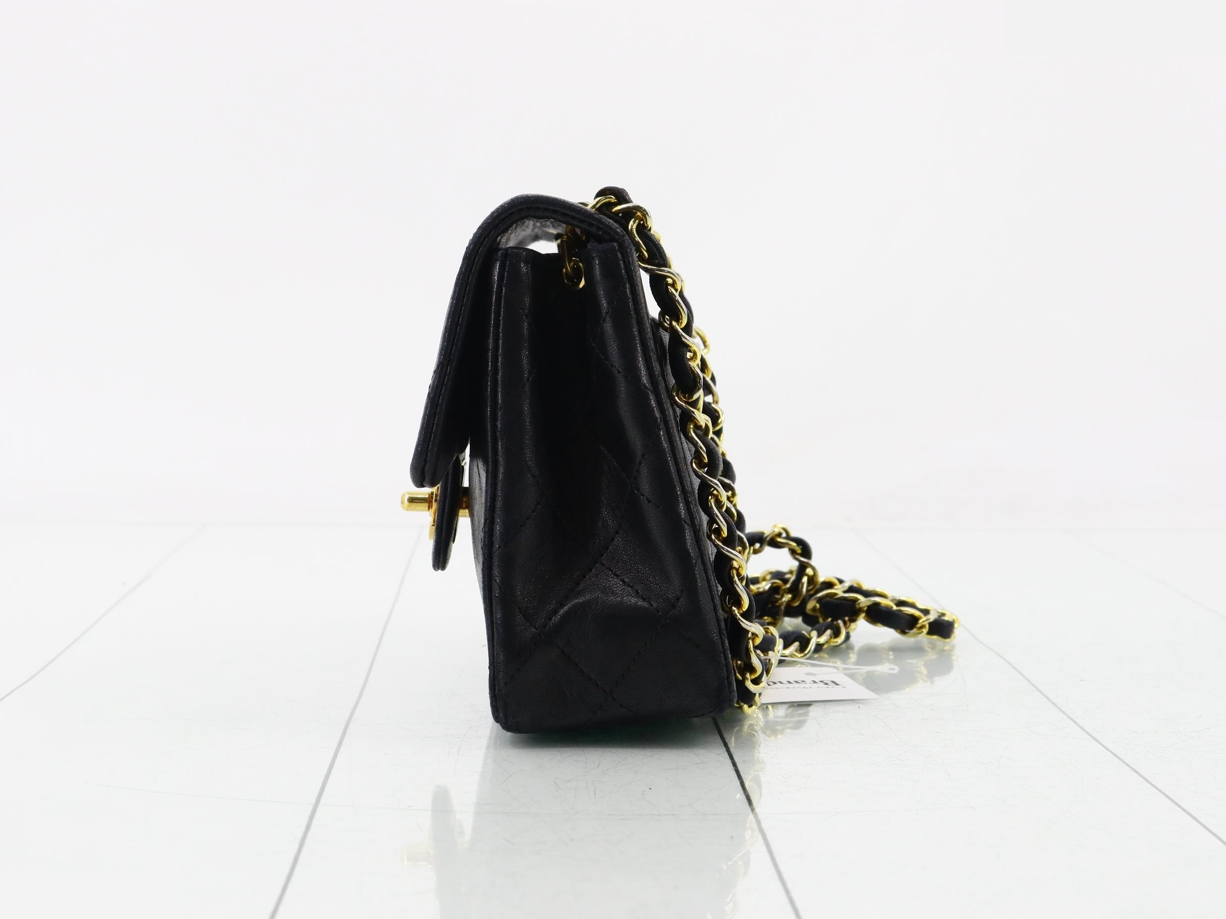Mini Matelassé Lambskin Chain Shoulder Bag — view 3