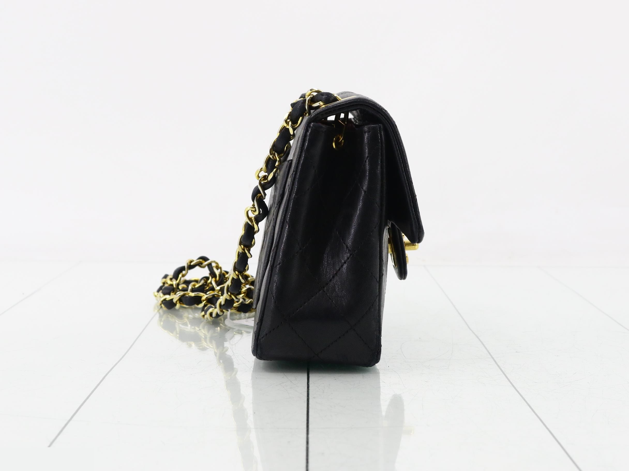 Mini Matelassé Lambskin Chain Shoulder Bag — view 4