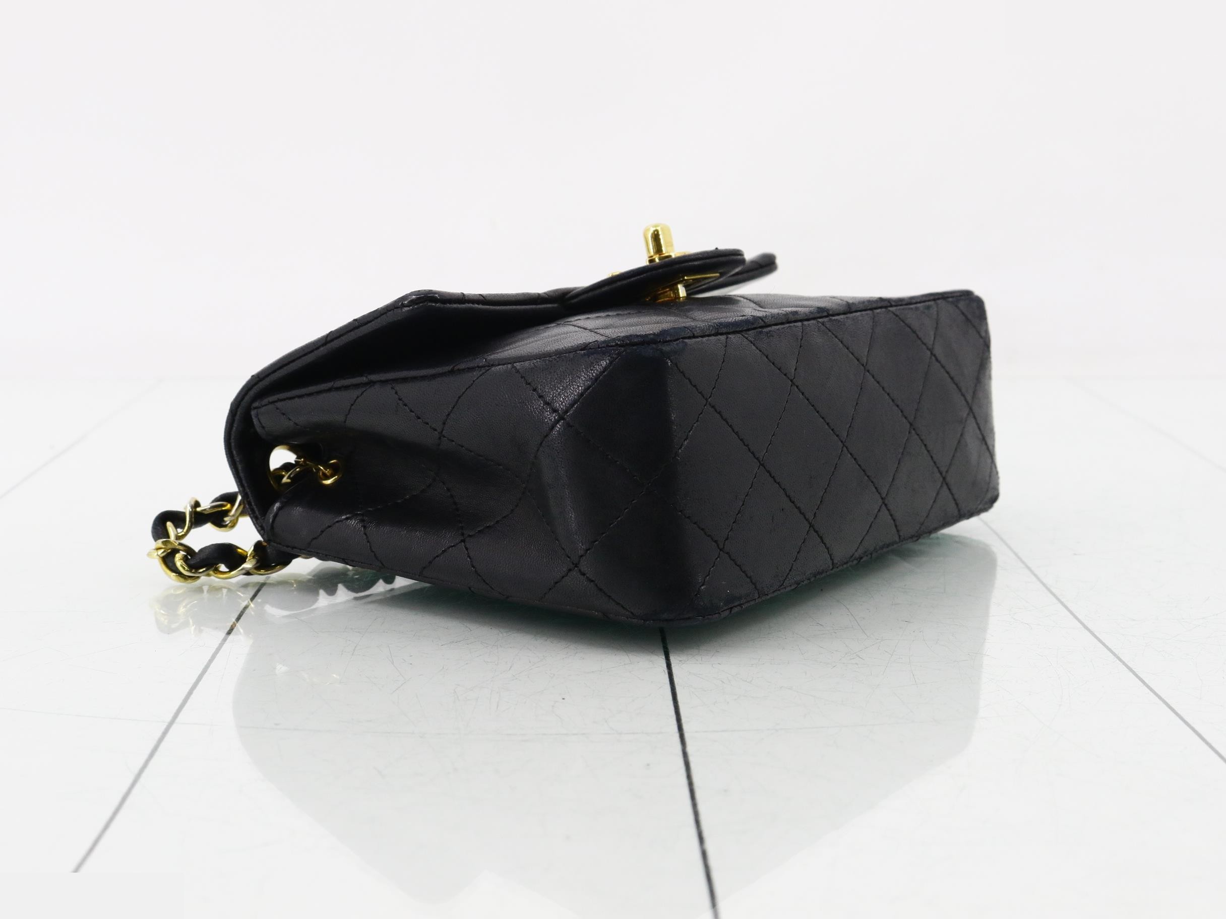 Mini Matelassé Lambskin Chain Shoulder Bag — view 5