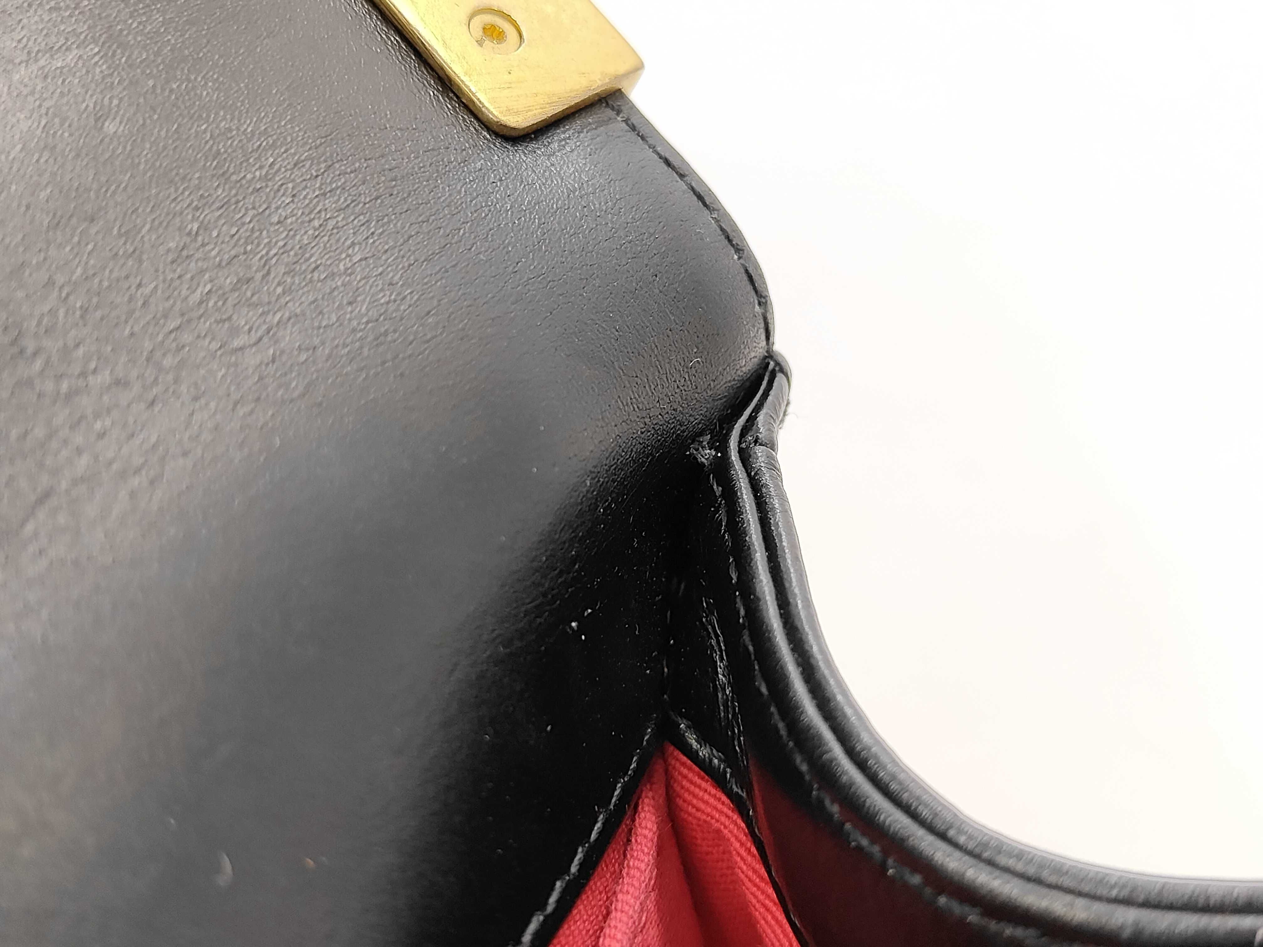 Boy Chanel Mini Chain Shoulder Bag, Calfskin, Black — view 12