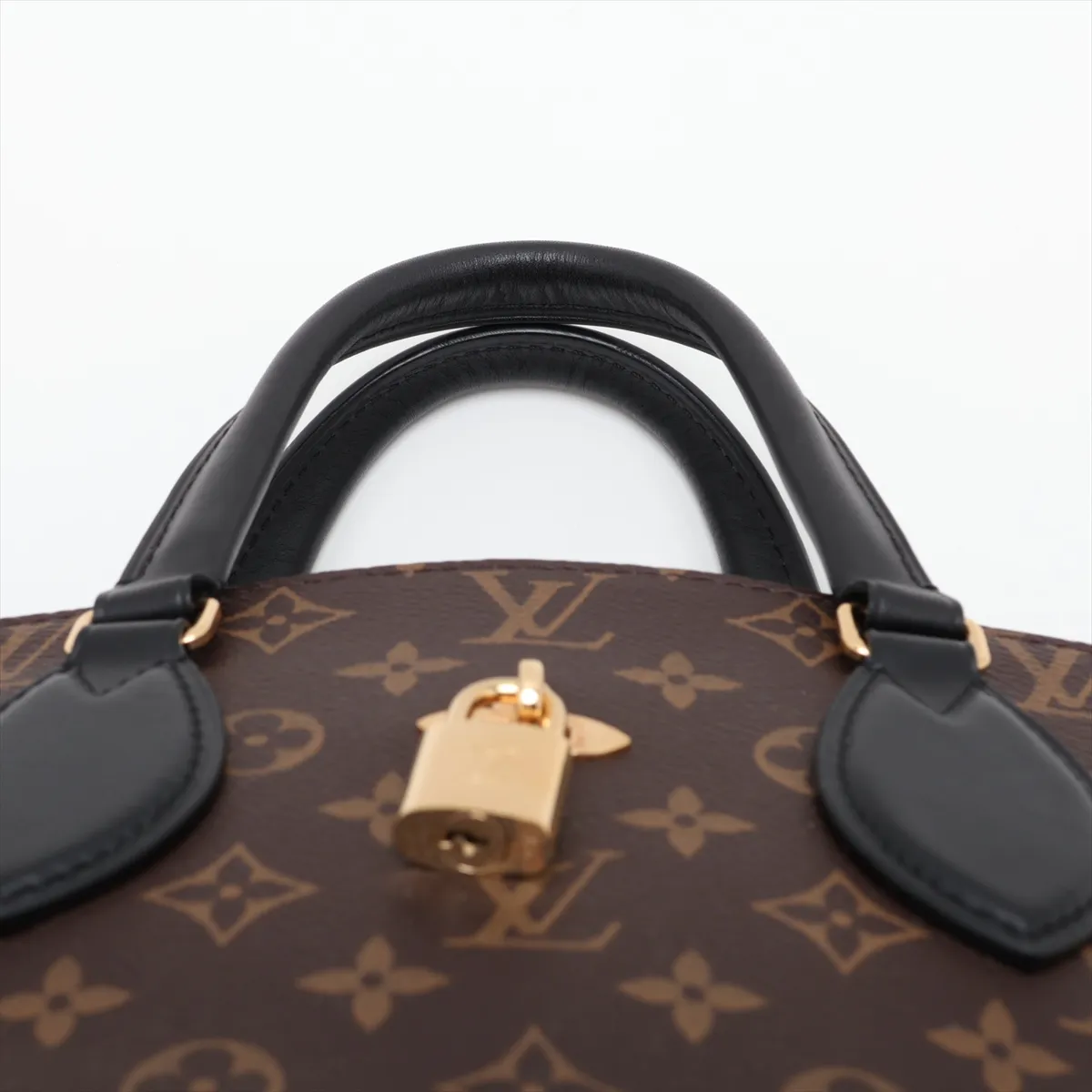 Monogram Flower Zipped Tote PM M44351 TJ3149 Brown — view 6