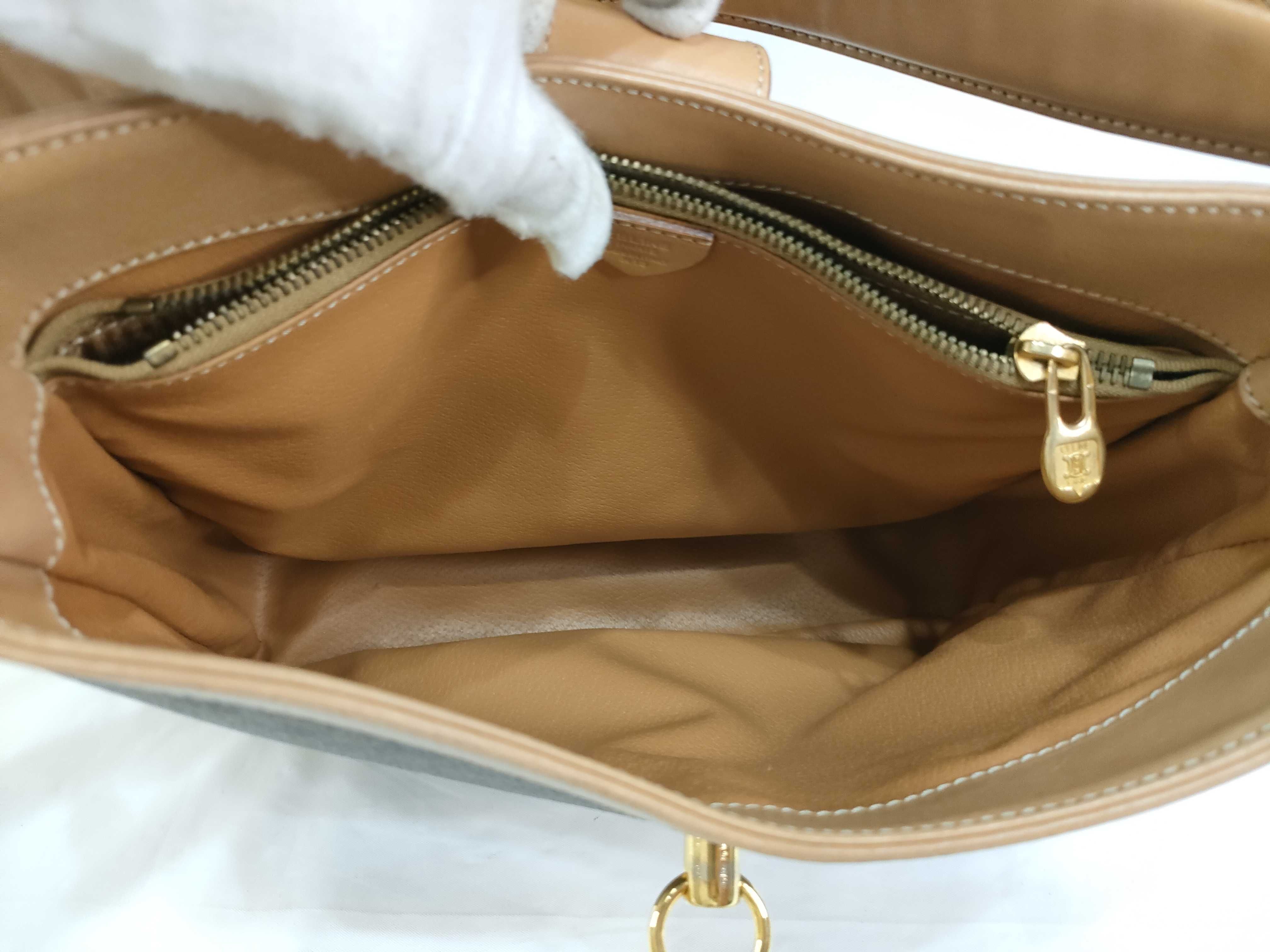 Macadam pattern circle one-shoulder bag with gold hardware — view 12