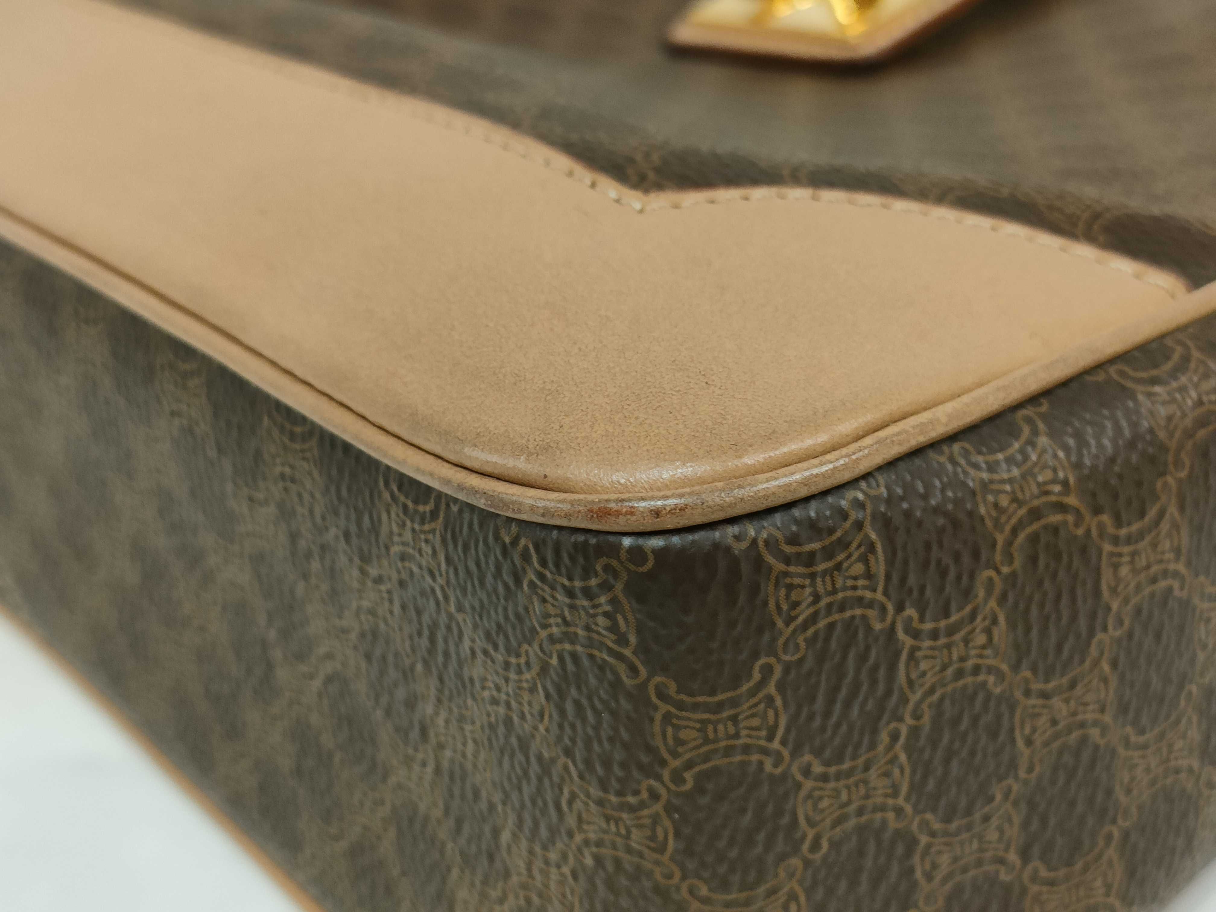 Macadam pattern circle one-shoulder bag with gold hardware — view 7