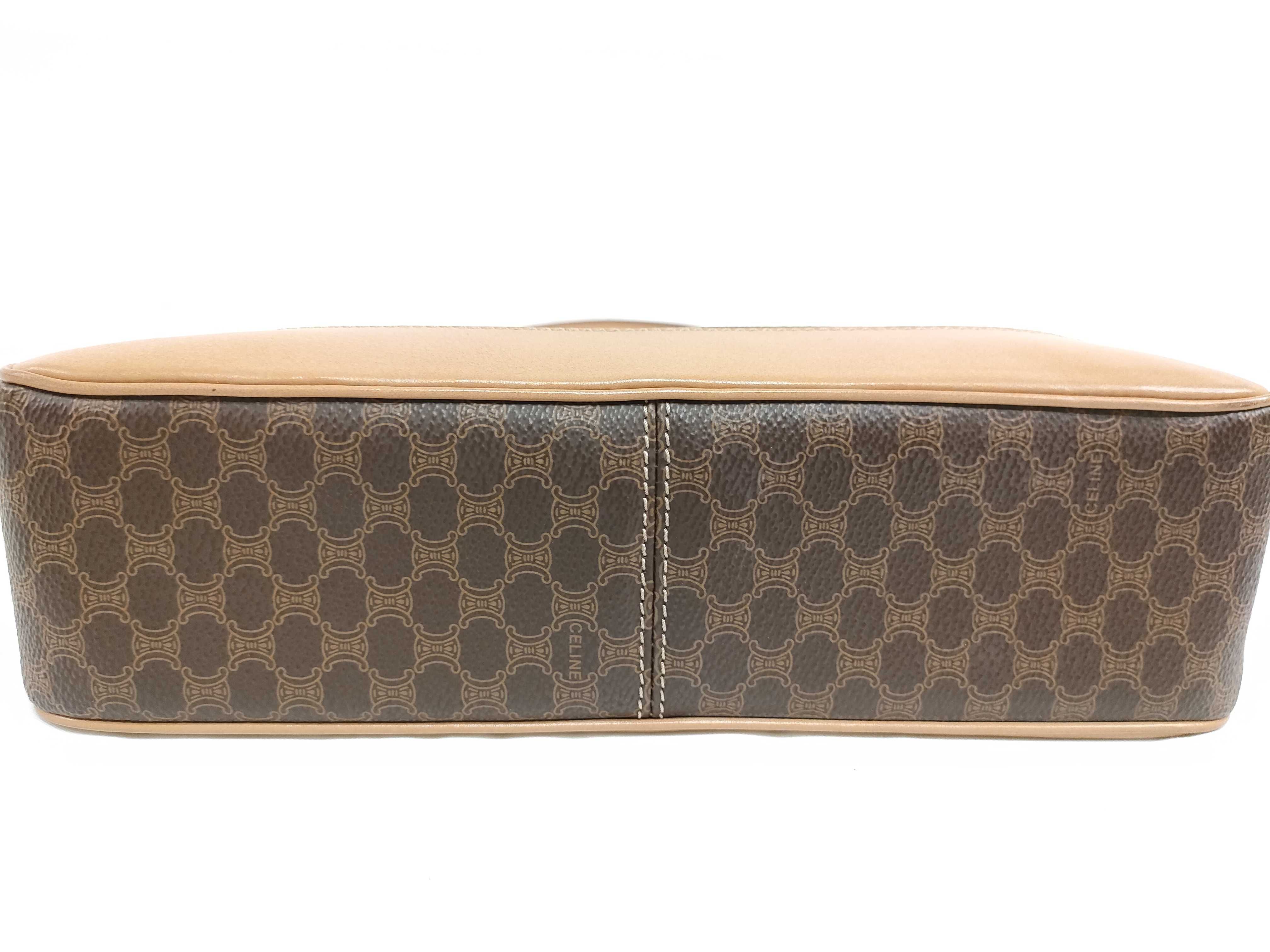 Macadam pattern circle one-shoulder bag with gold hardware — view 9