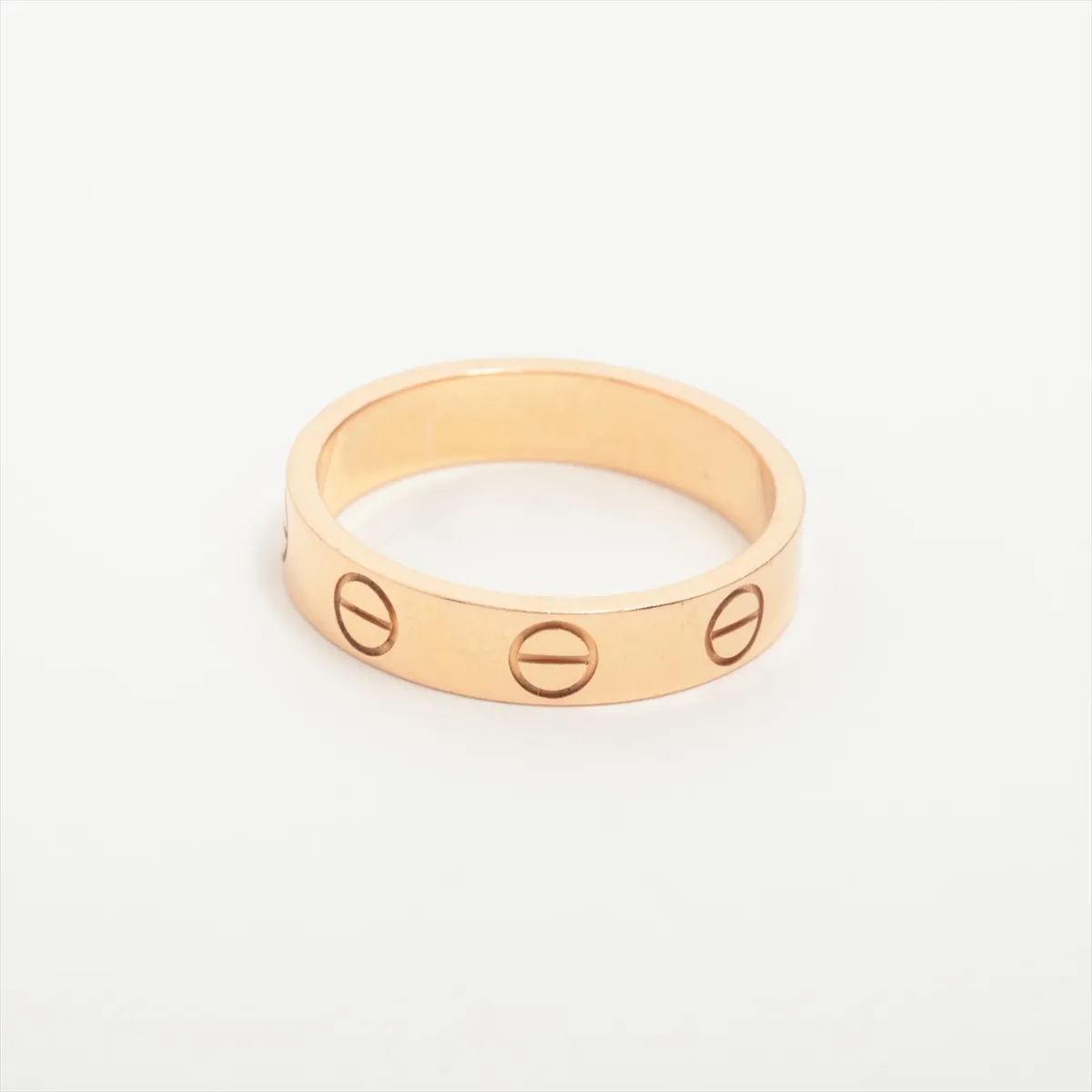 Mini Love Ring, 750 (PG), 2.9g, Size 47, JAJ387, Metal wear, dents. — view 2