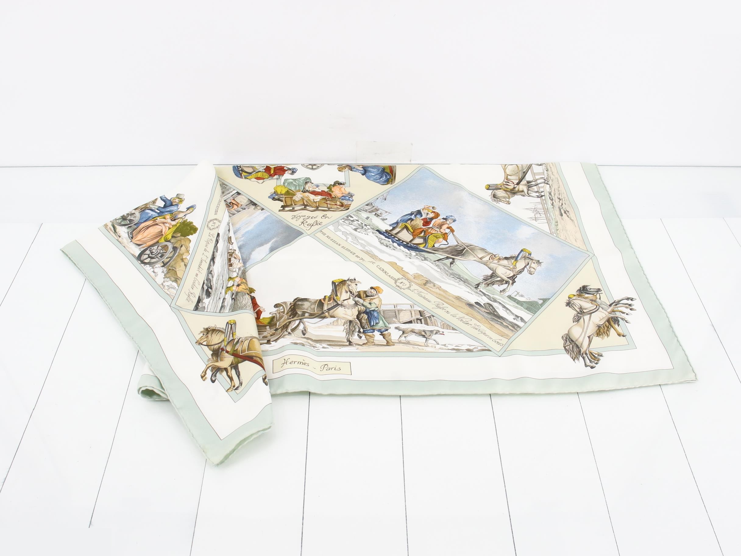 Carre 90, Russia Travel, Silk Scarf — view 3