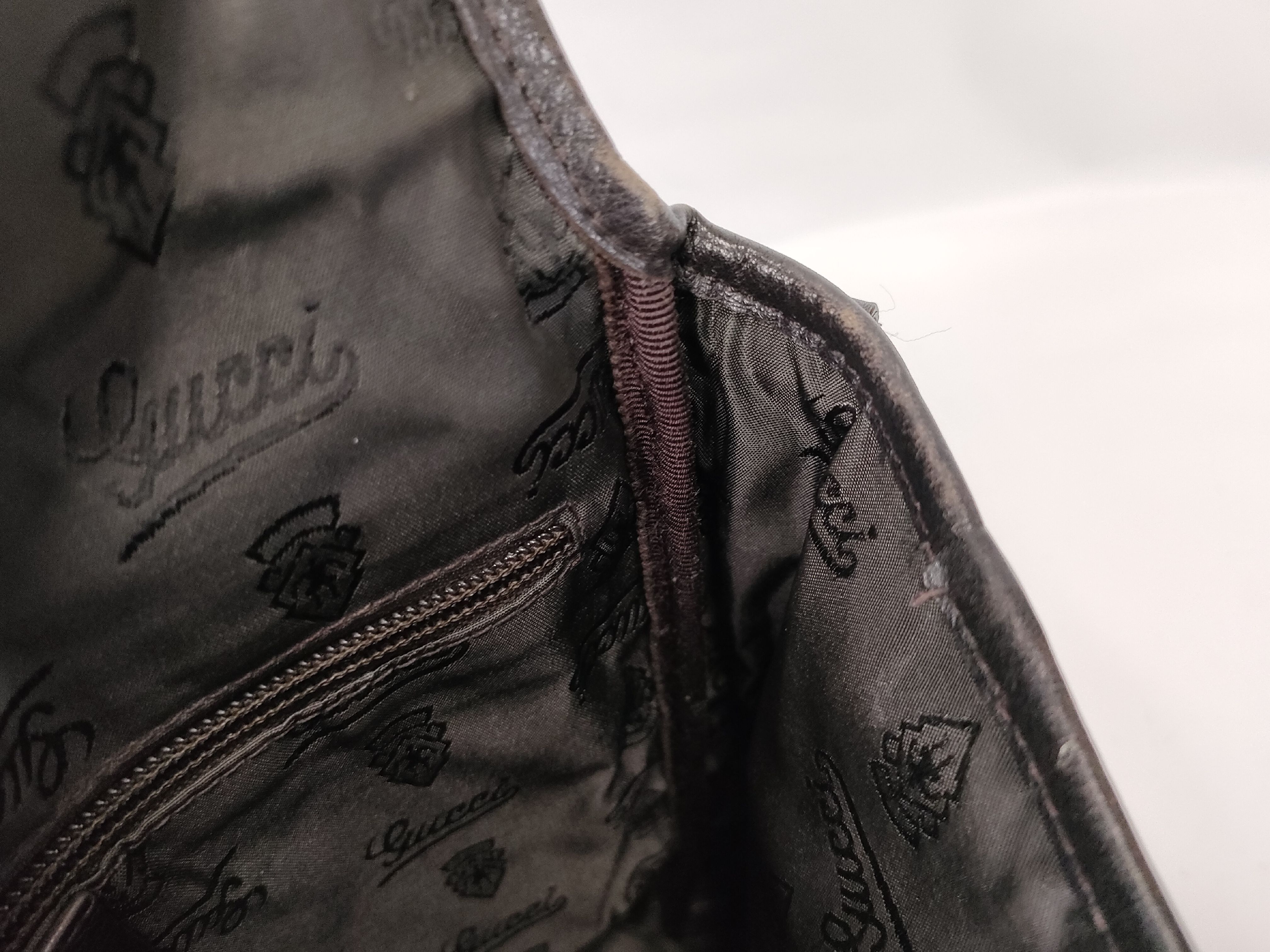 GG pattern leather shoulder bag (black) — view 13