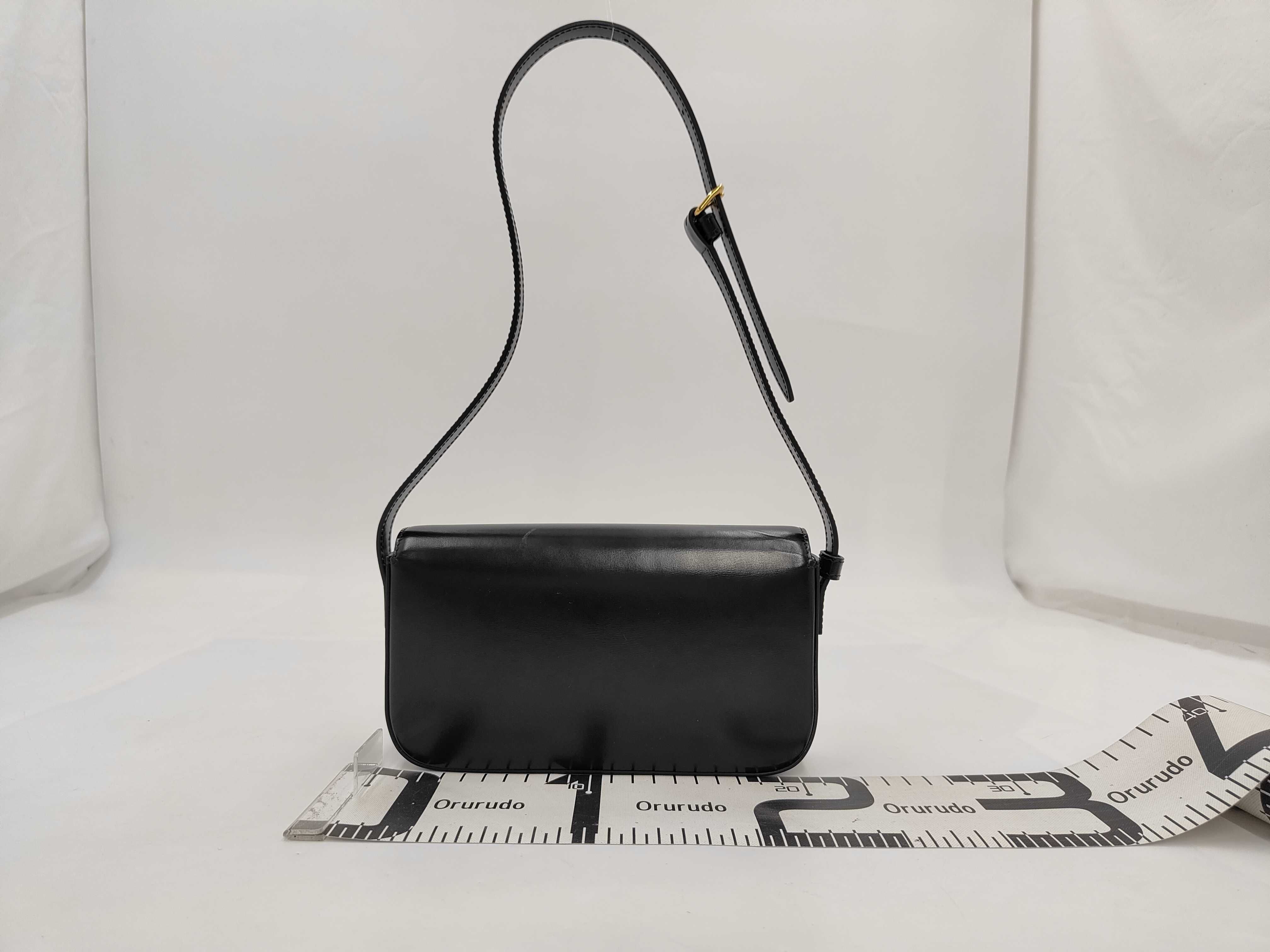 Triomphe Logo Metal Chain Shoulder Bag — view 2