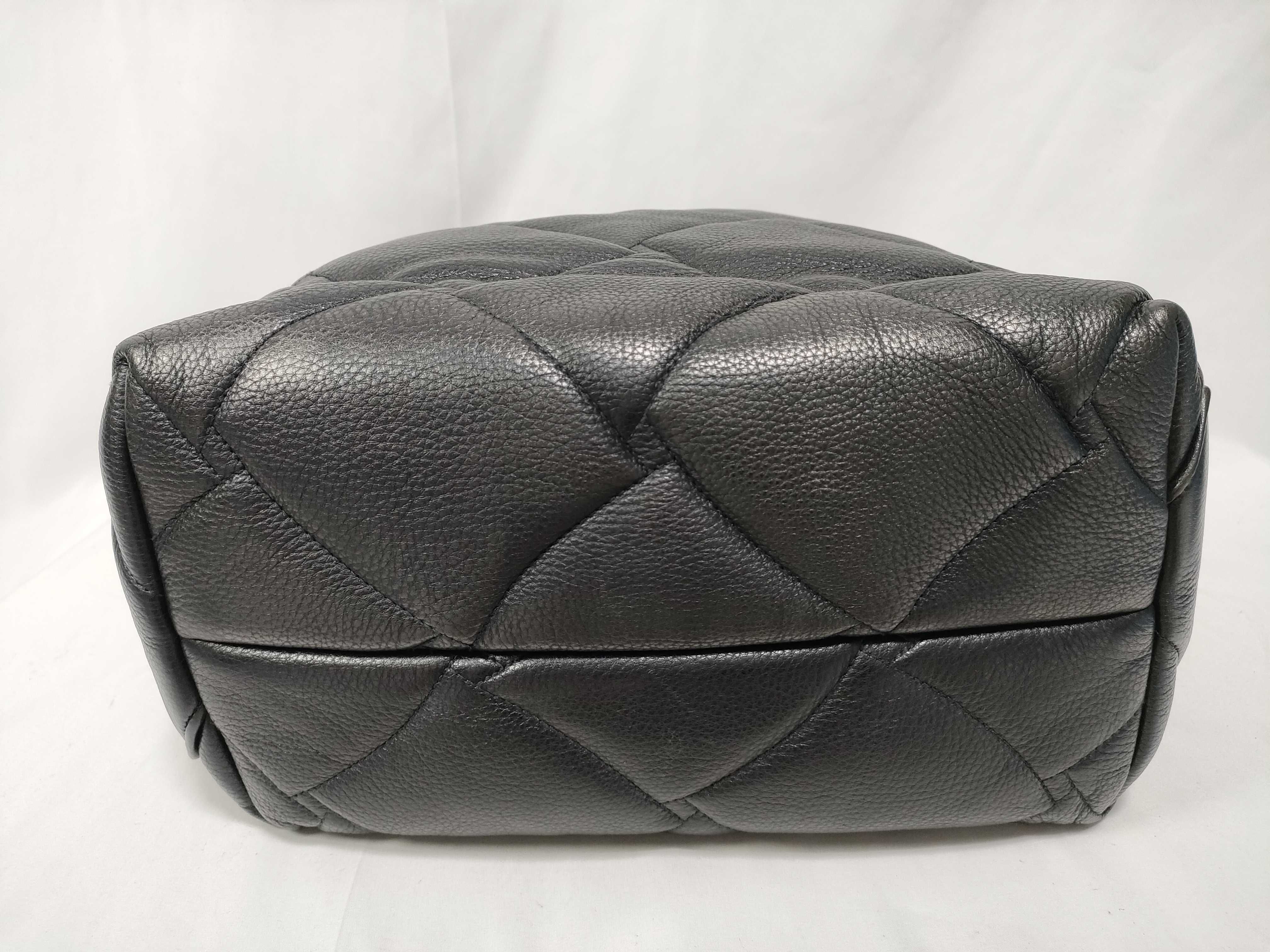 Quilted Intrecciato Leather Tote Bag — view 3