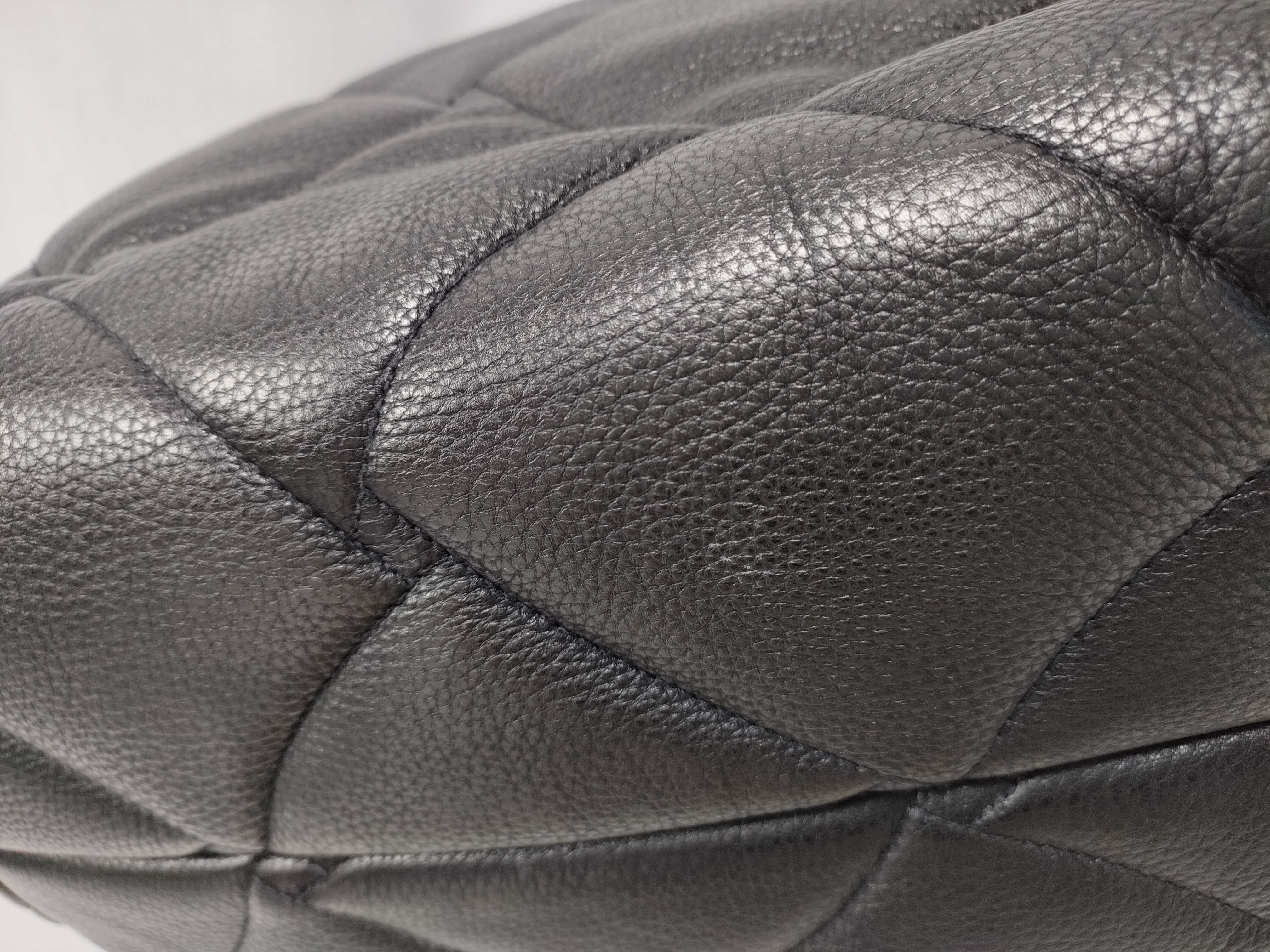 Quilted Intrecciato Leather Tote Bag — view 4