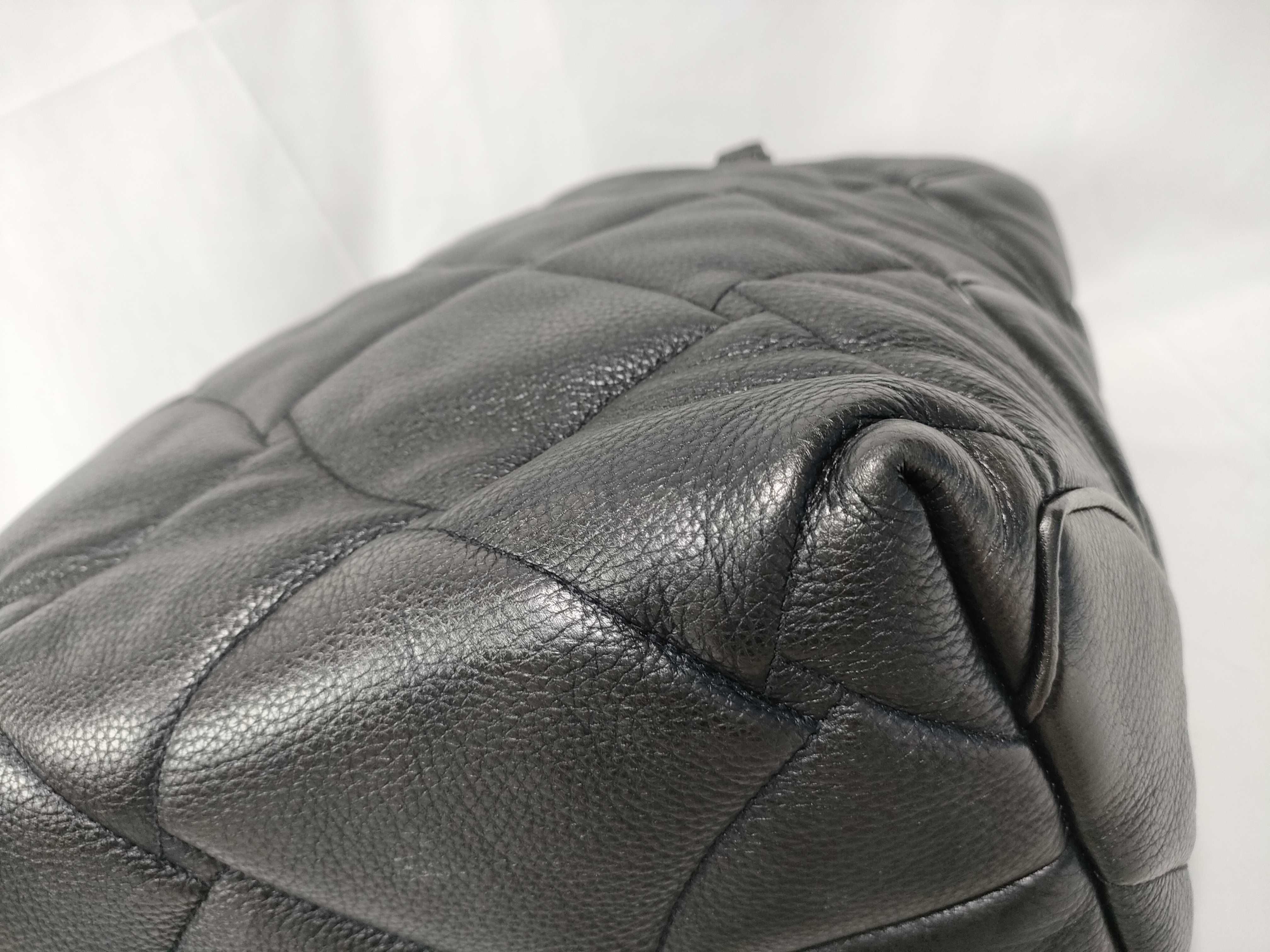 Quilted Intrecciato Leather Tote Bag — view 5