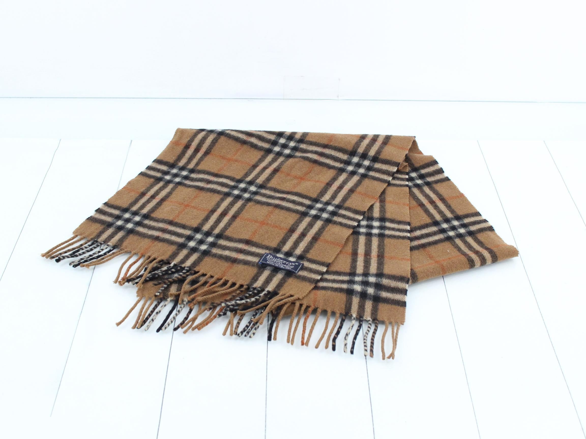 Nova Check Scarf, Brown (with tags) — view 2