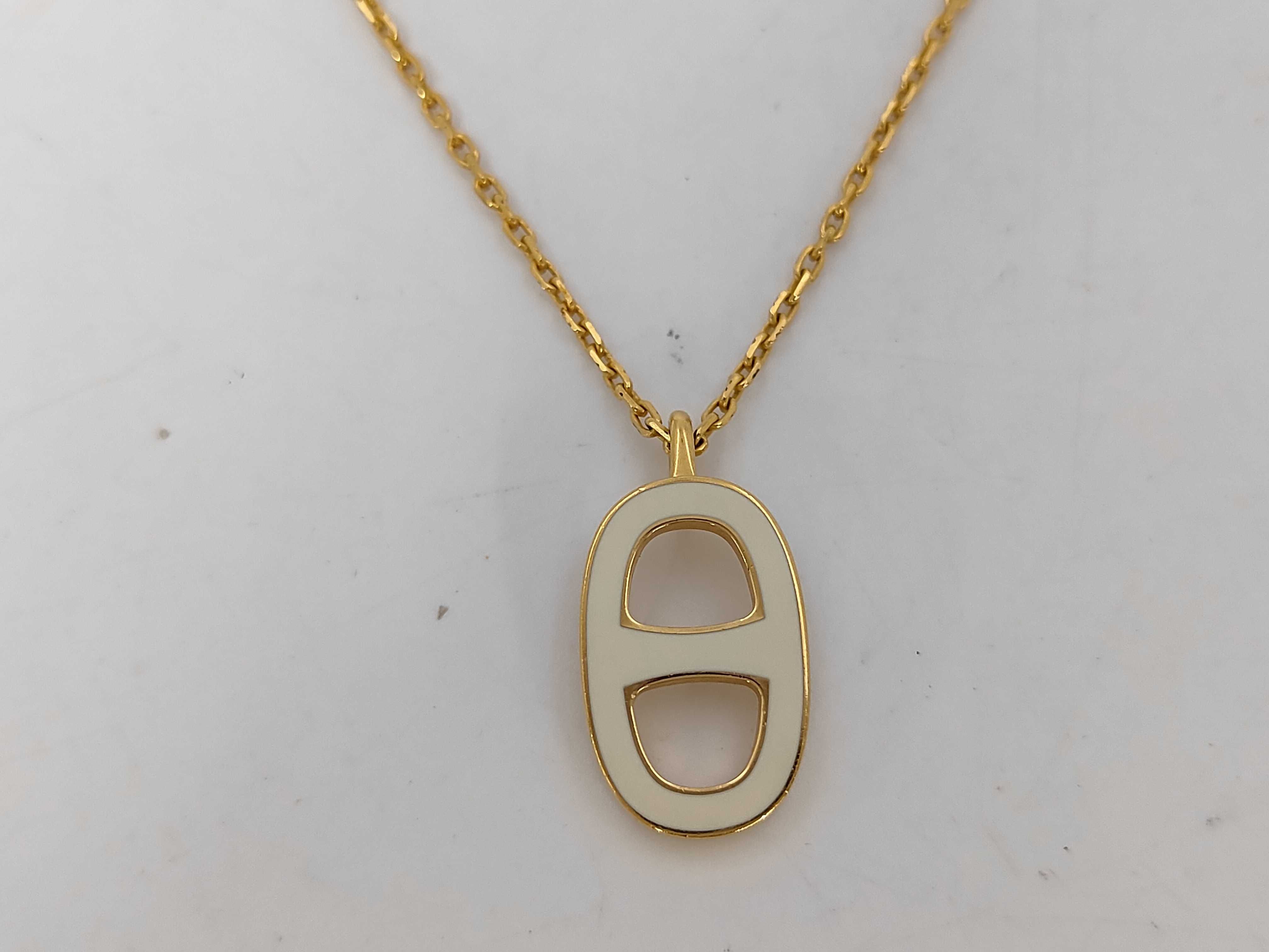 Chaine d'Ancre Iliade White x Gold Necklace