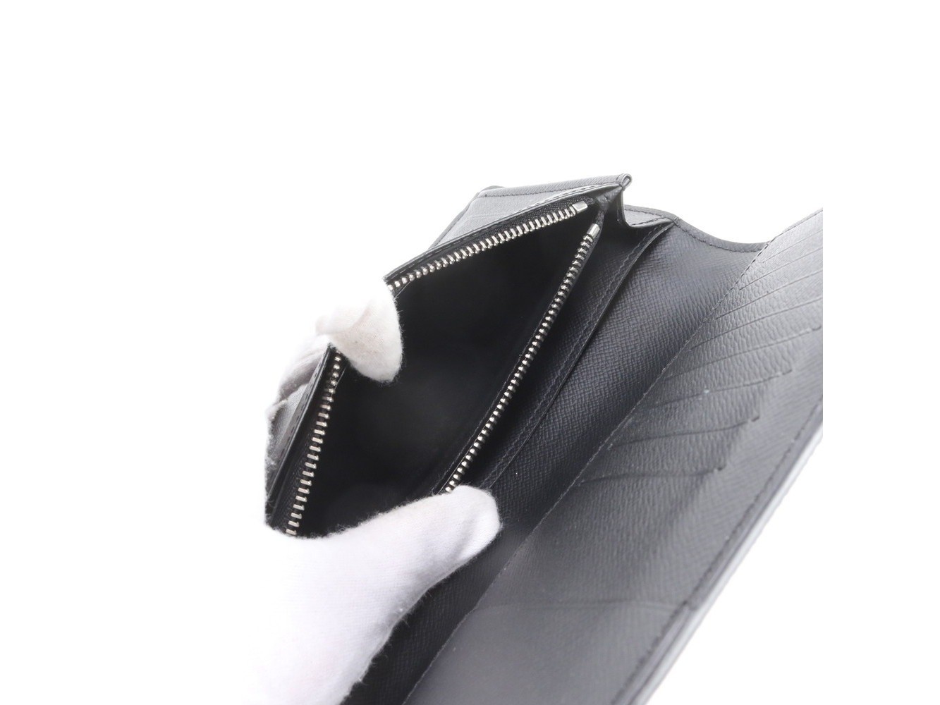 RFID-equipped Damier Graphite 3D Portefeuille Brazza NM N60457 — view 7