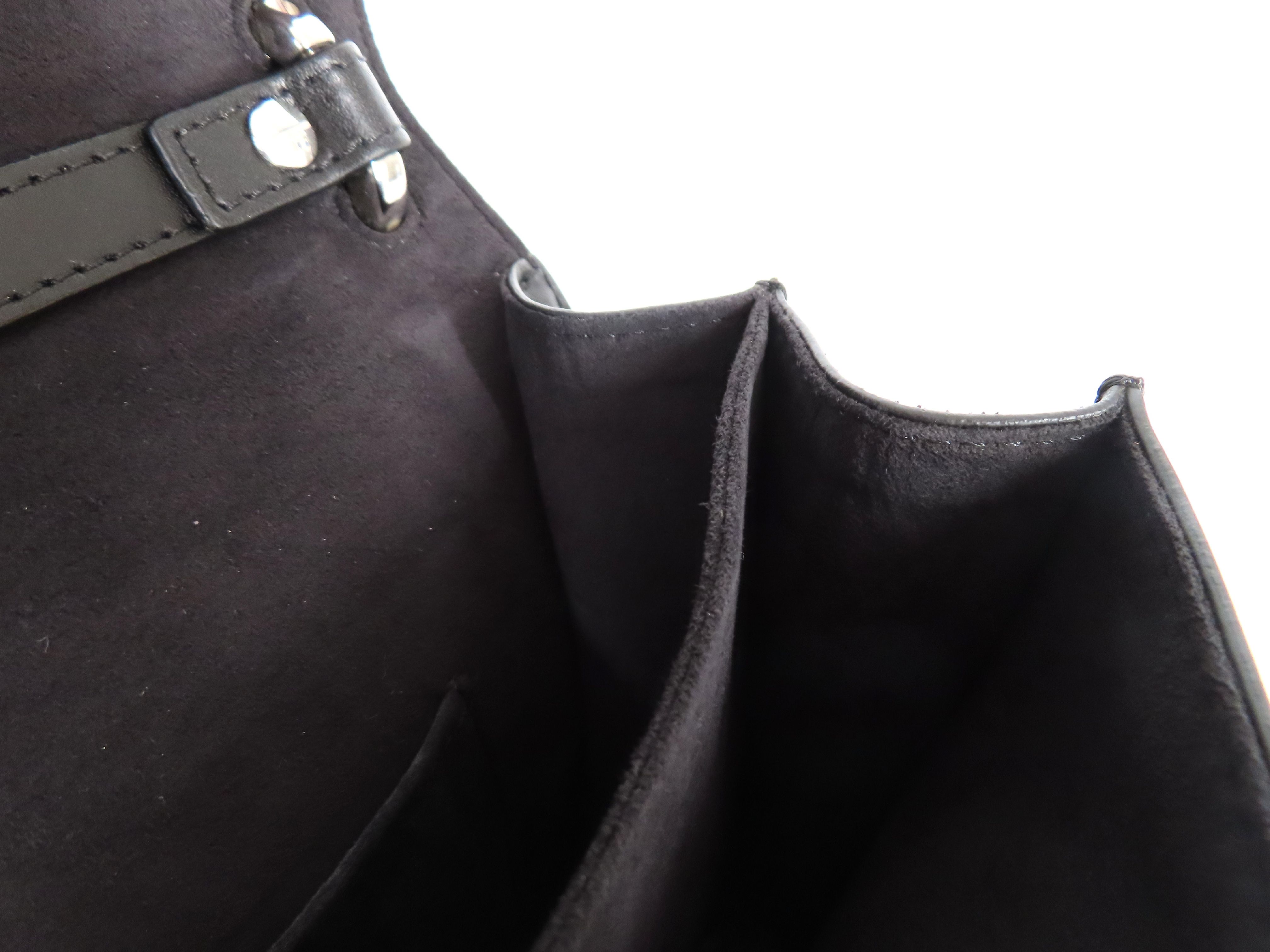 Mini Kanai Leather Chain Shoulder Bag, Black, 8M0381 (Shoulder Bag) — view 9