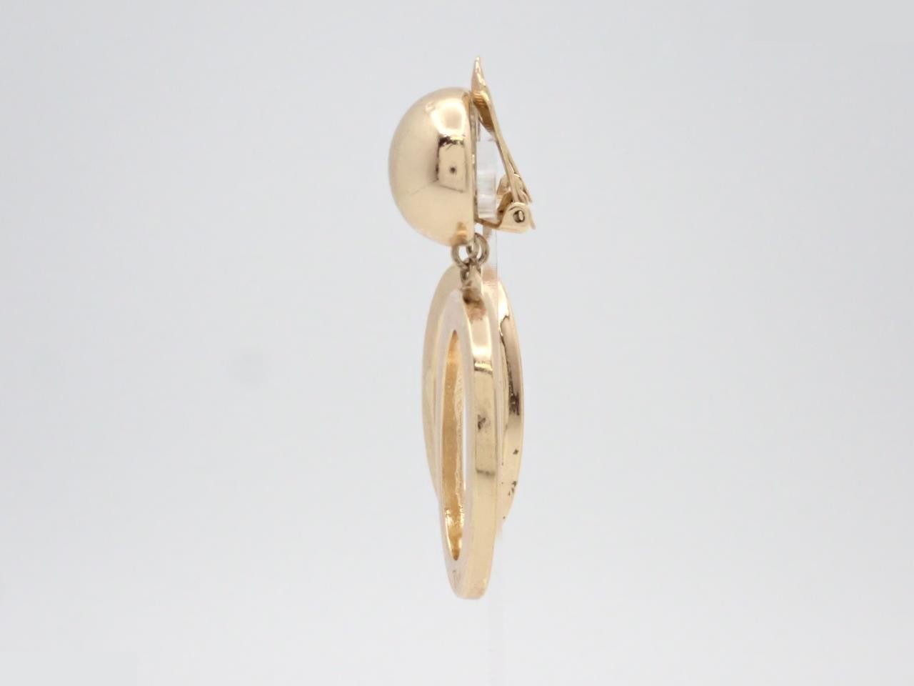 earrings, gold, large — view 3