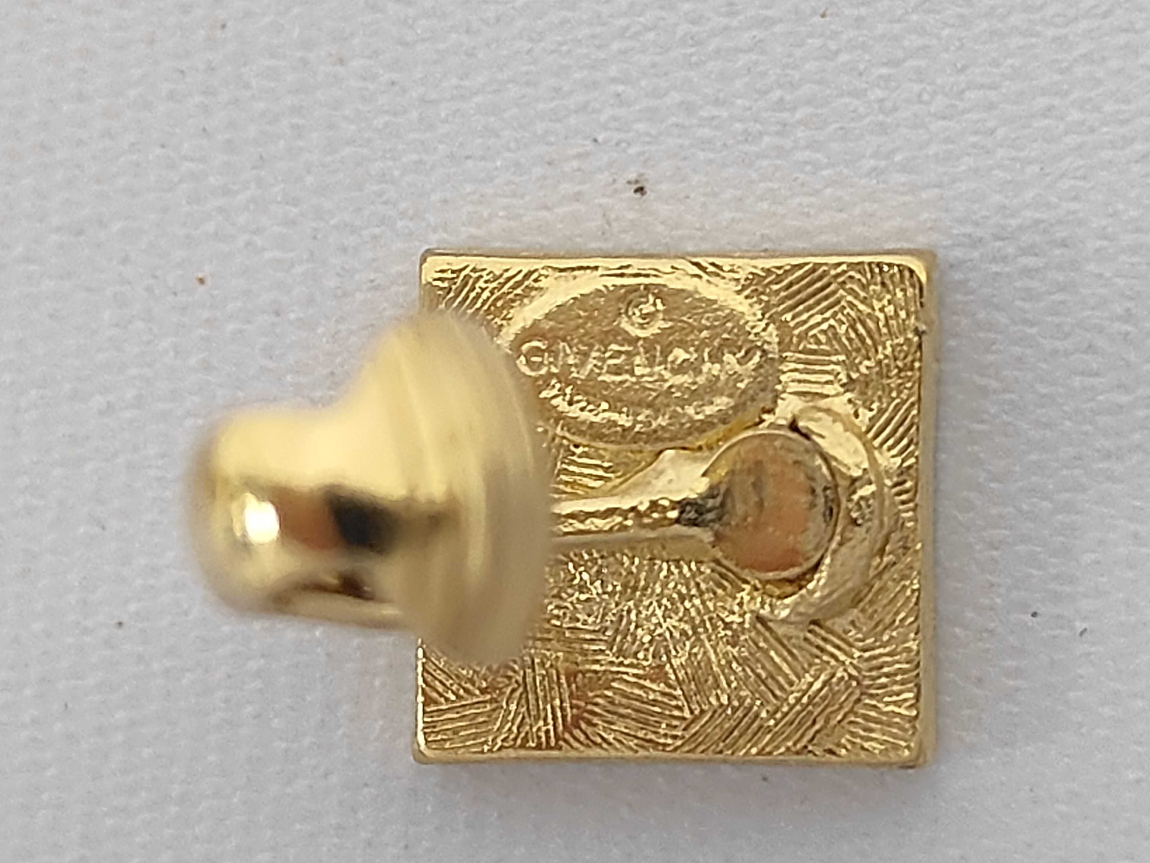 G-logo Square Gold Earrings — view 4