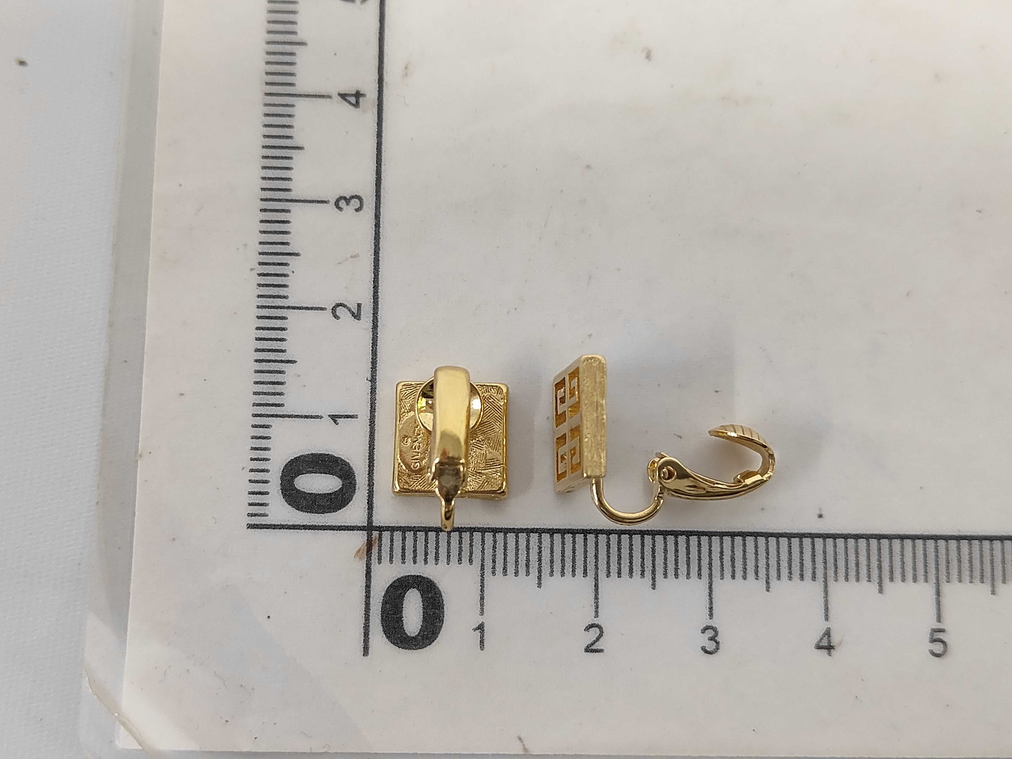 G-logo Square Gold Earrings — view 7