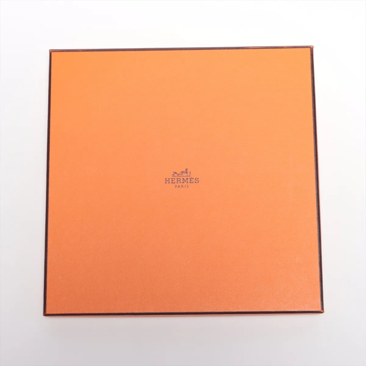 Carre 90 VUE DU CARROSSE DE LA GALERE LA REALE Queen's Coronation Scarf, Silk, Orange, with some wear, — view 8