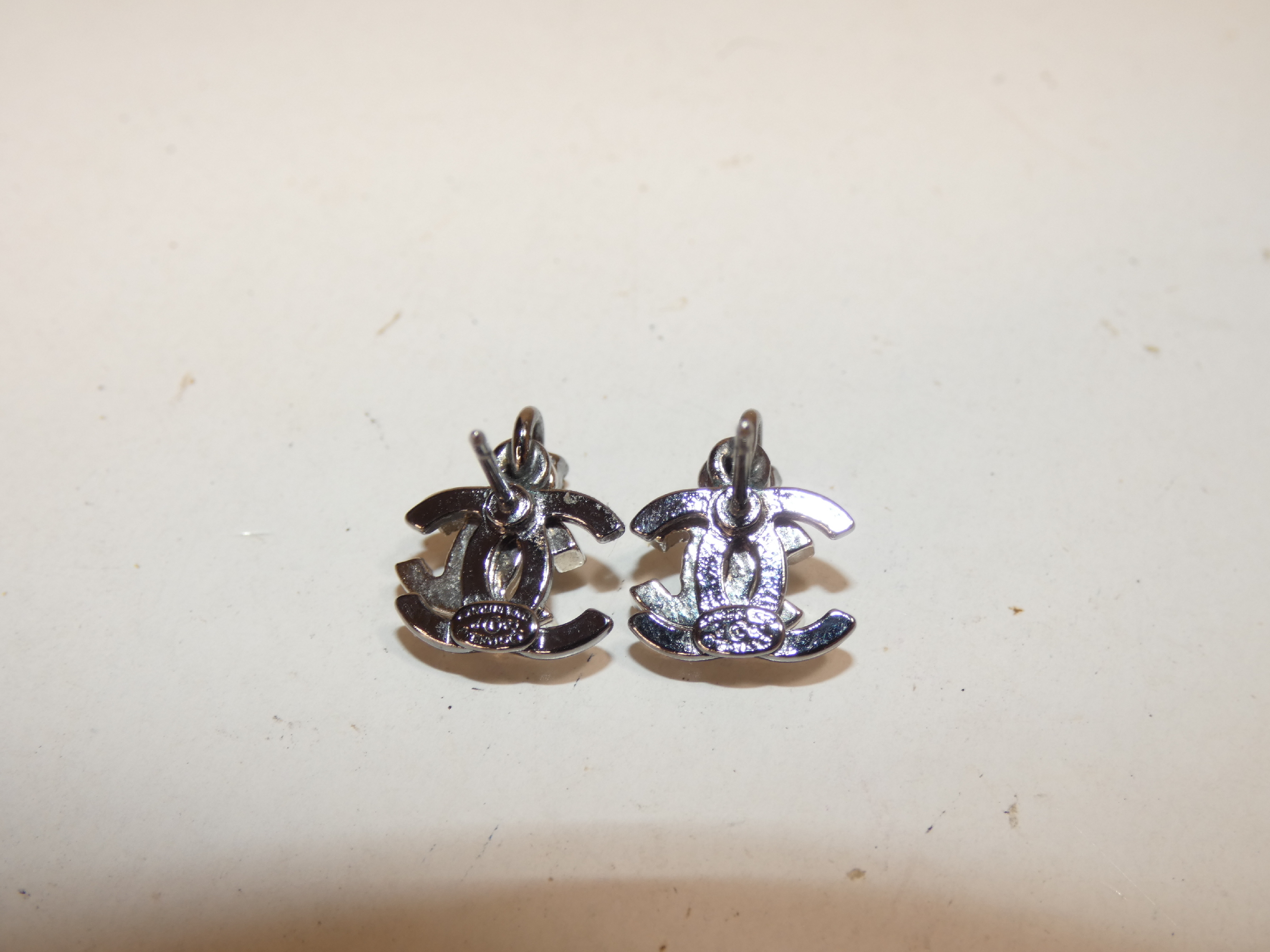 double coco rhinestone earrings — view 3