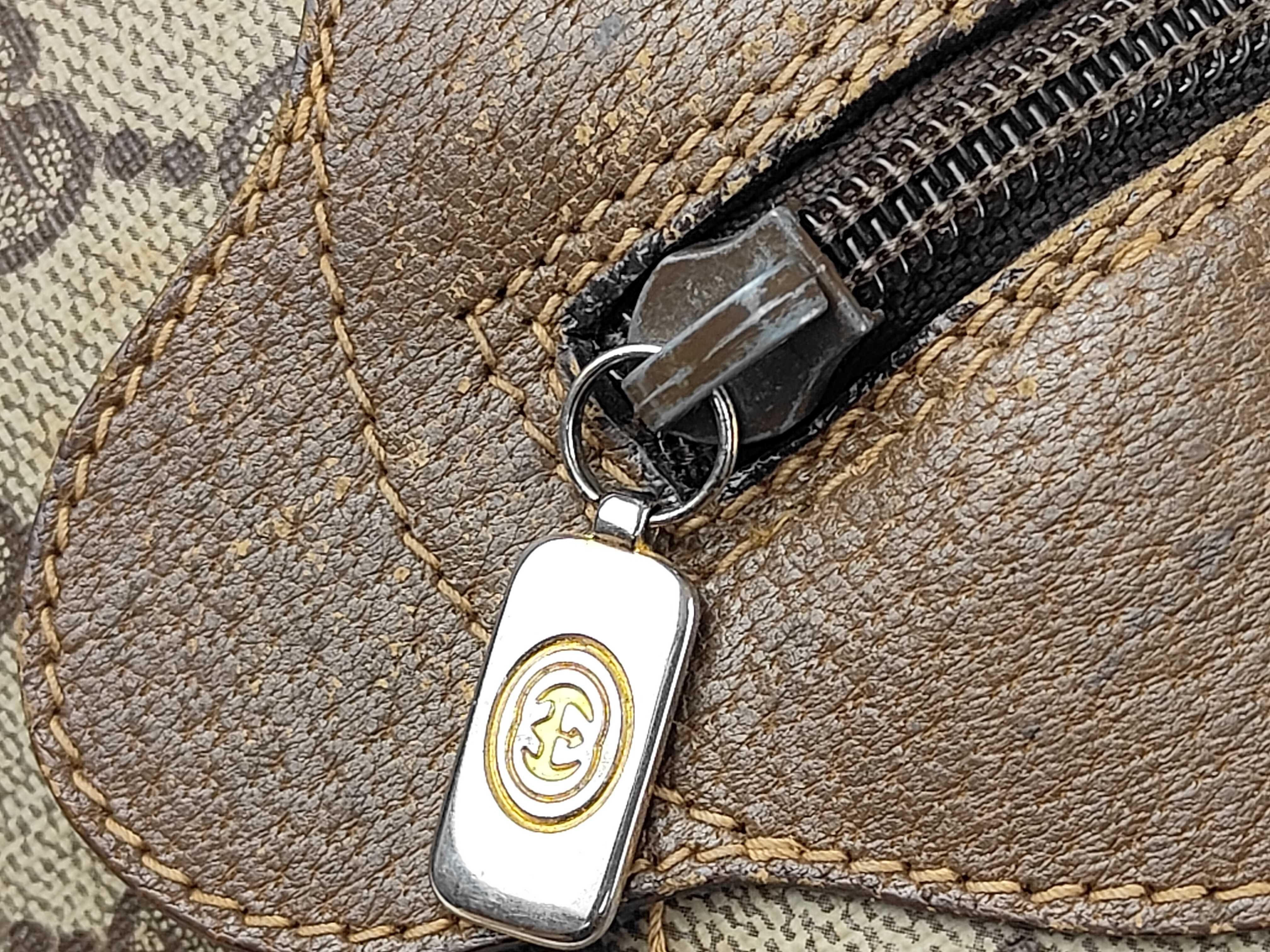 GG Supreme Gucci/89・02・062/Vintage/Handbag — view 7