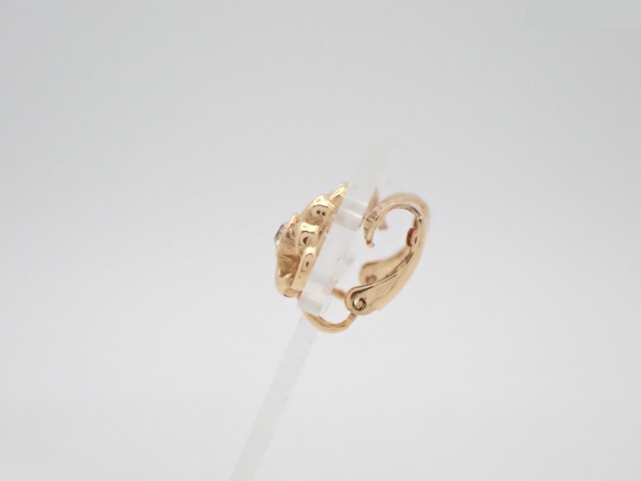 rhinestone earrings — view 3
