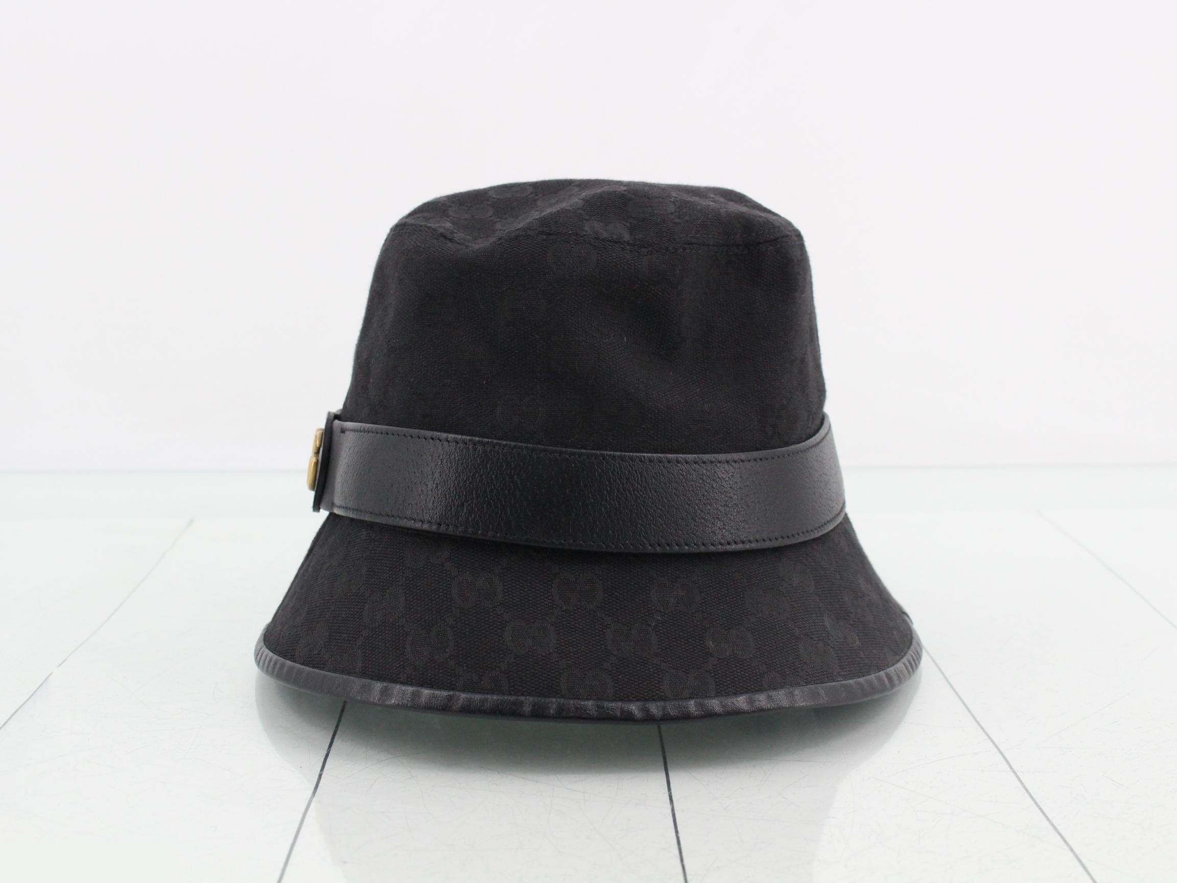 Canvas Bucket Hat Marmont Black — view 2