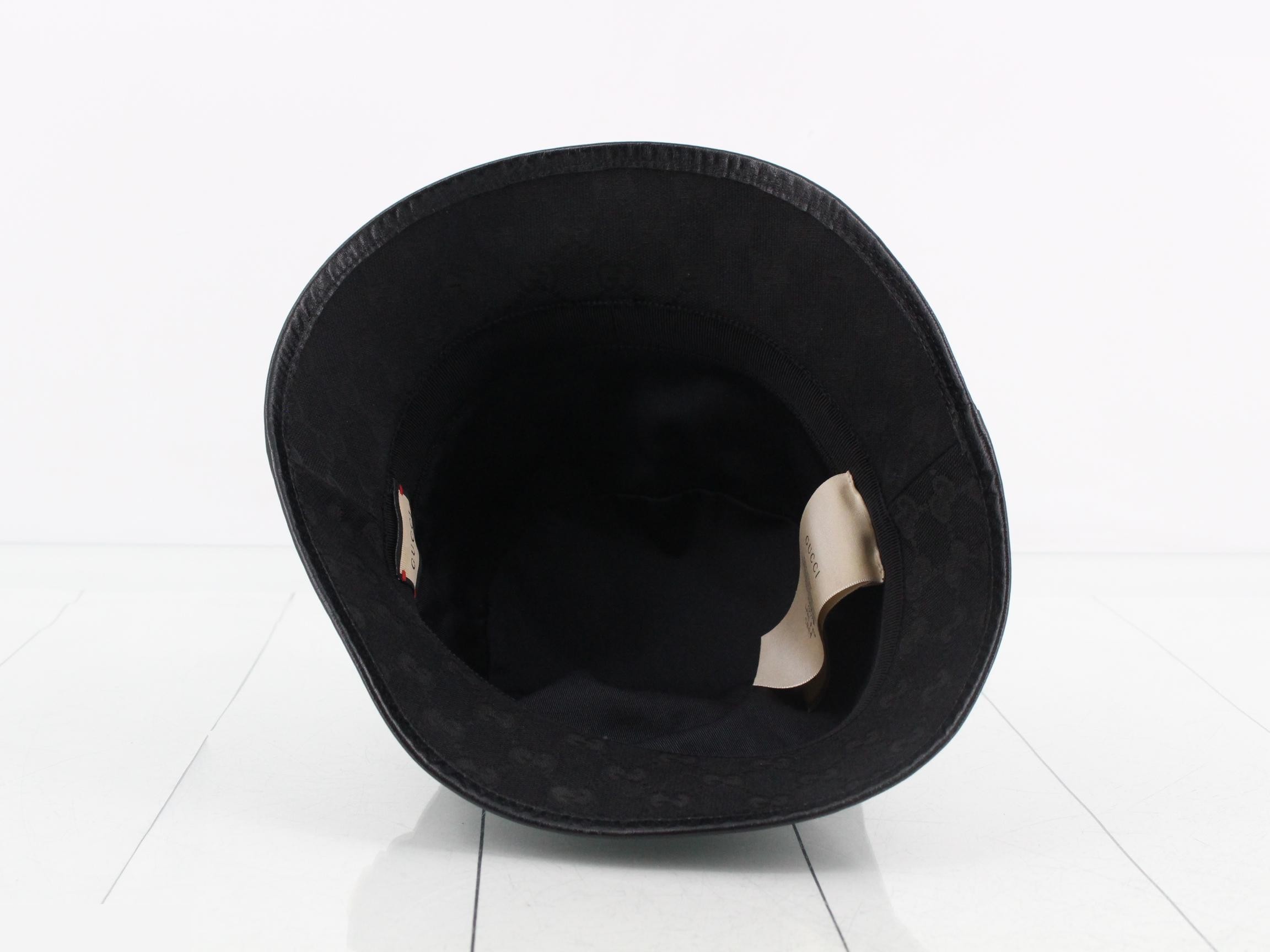 Canvas Bucket Hat Marmont Black — view 3