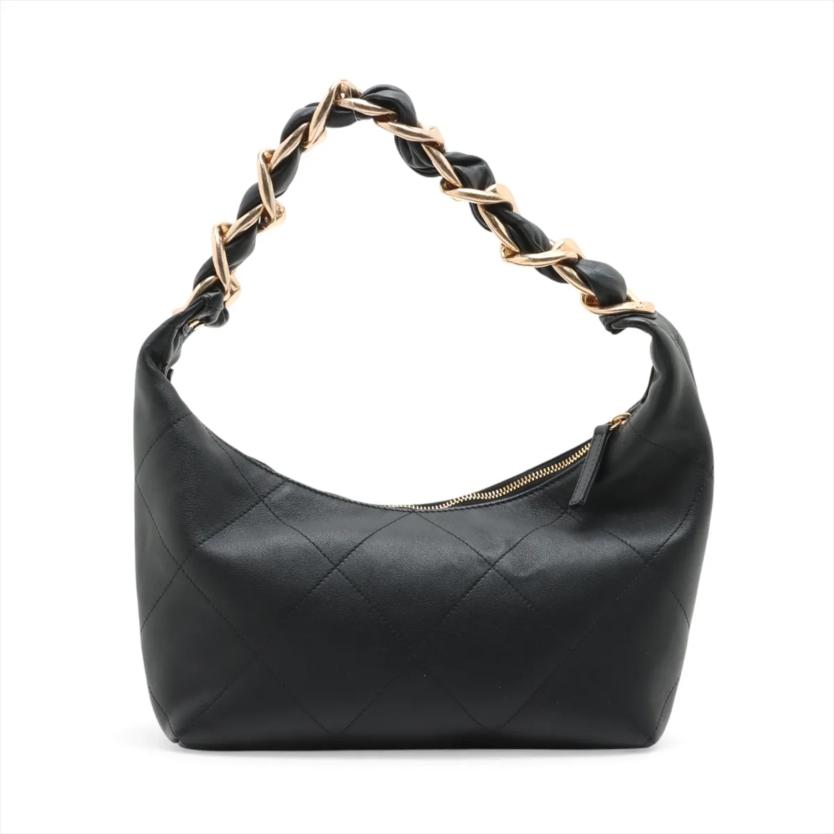 [Individually wrapped] Chanel Matelasse Leather Chain Shoulder Bag Black Gold Hardware U60J6UC2 Random Plate — view 2