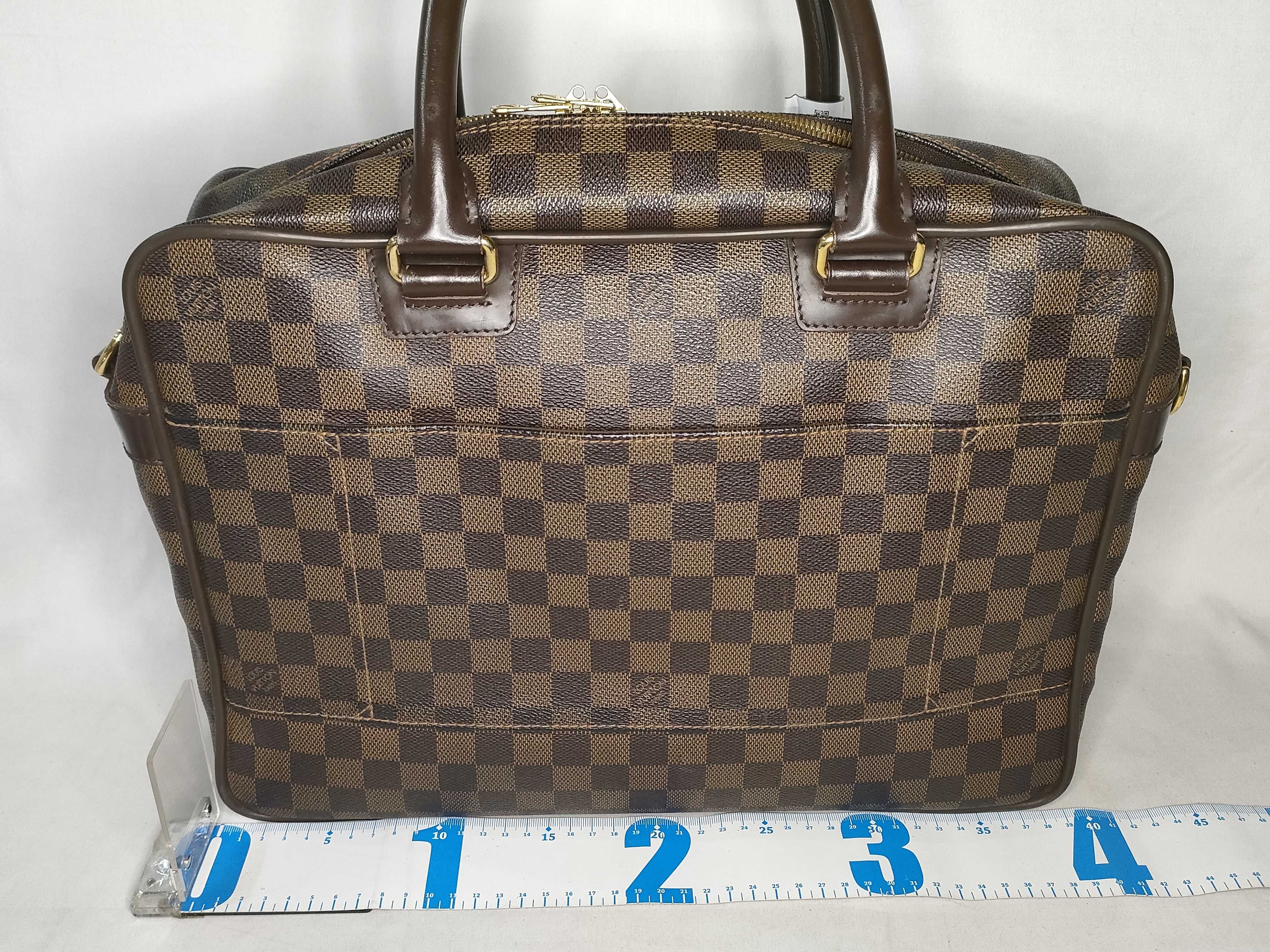Damier ID- Cowskin Damier Agal N23252 FL1104 Brown Handbag — view 2