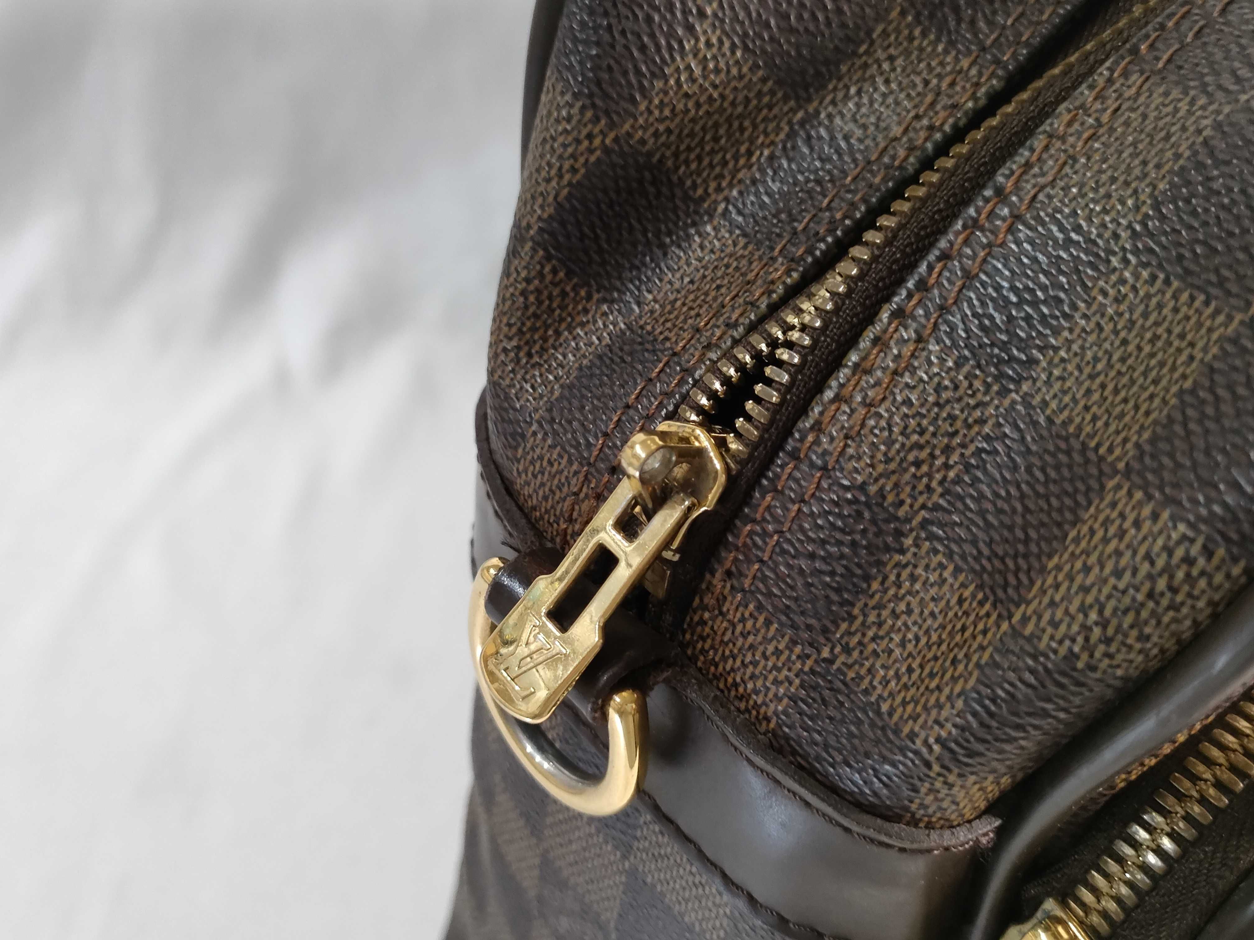 Damier ID- Cowskin Damier Agal N23252 FL1104 Brown Handbag — view 14