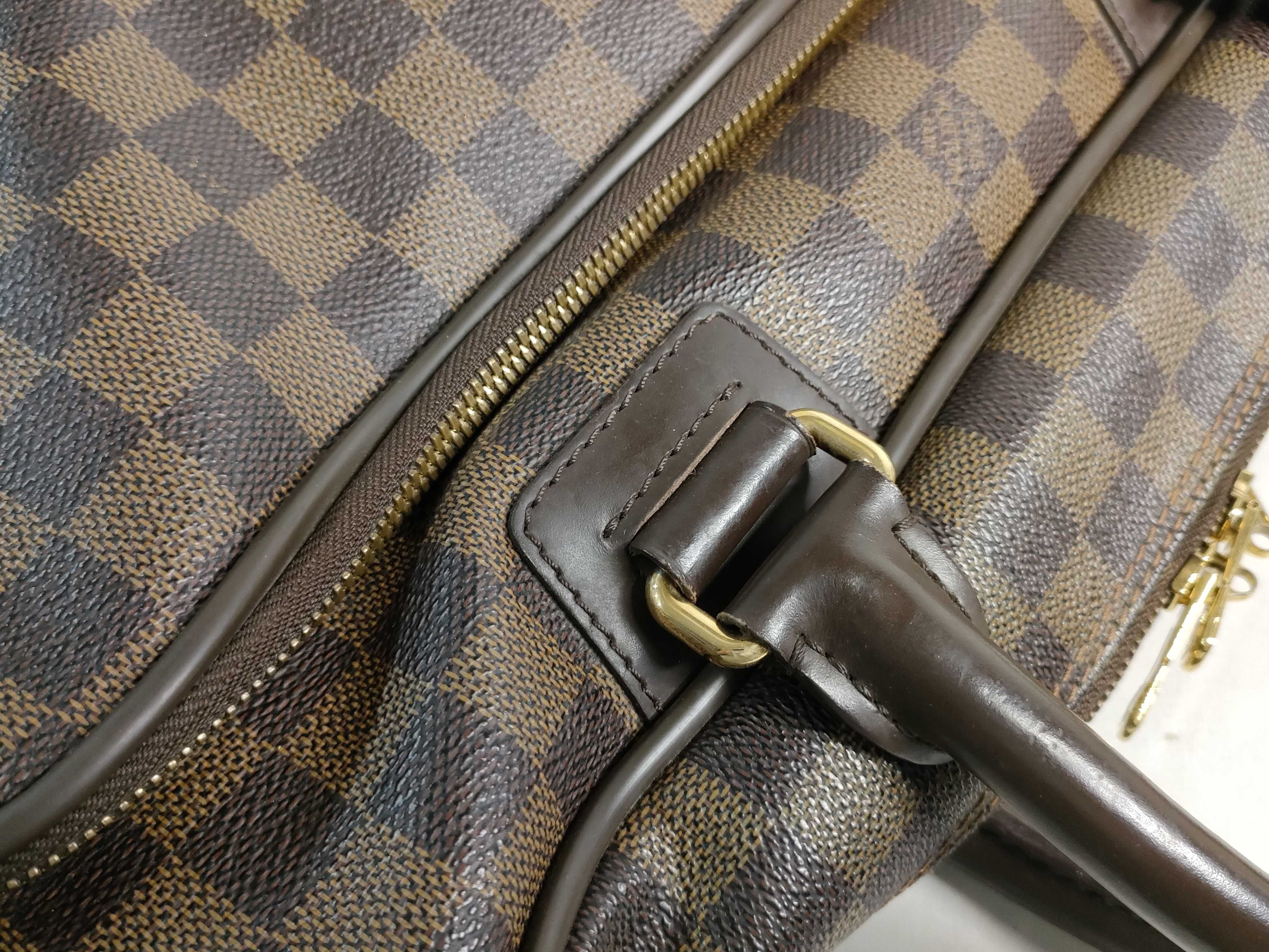 Damier ID- Cowskin Damier Agal N23252 FL1104 Brown Handbag — view 5
