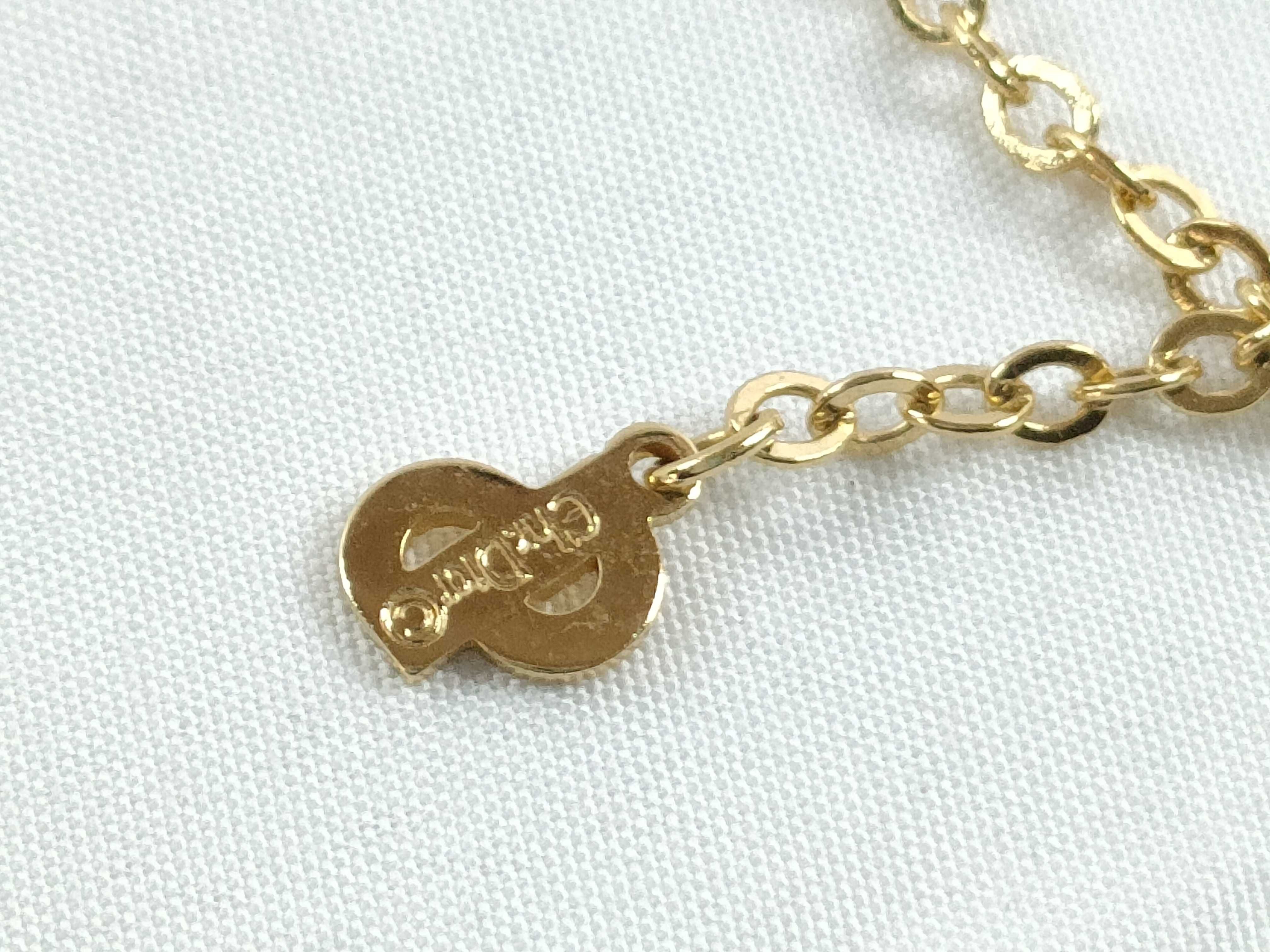 logo necklace, gold necklace — view 6