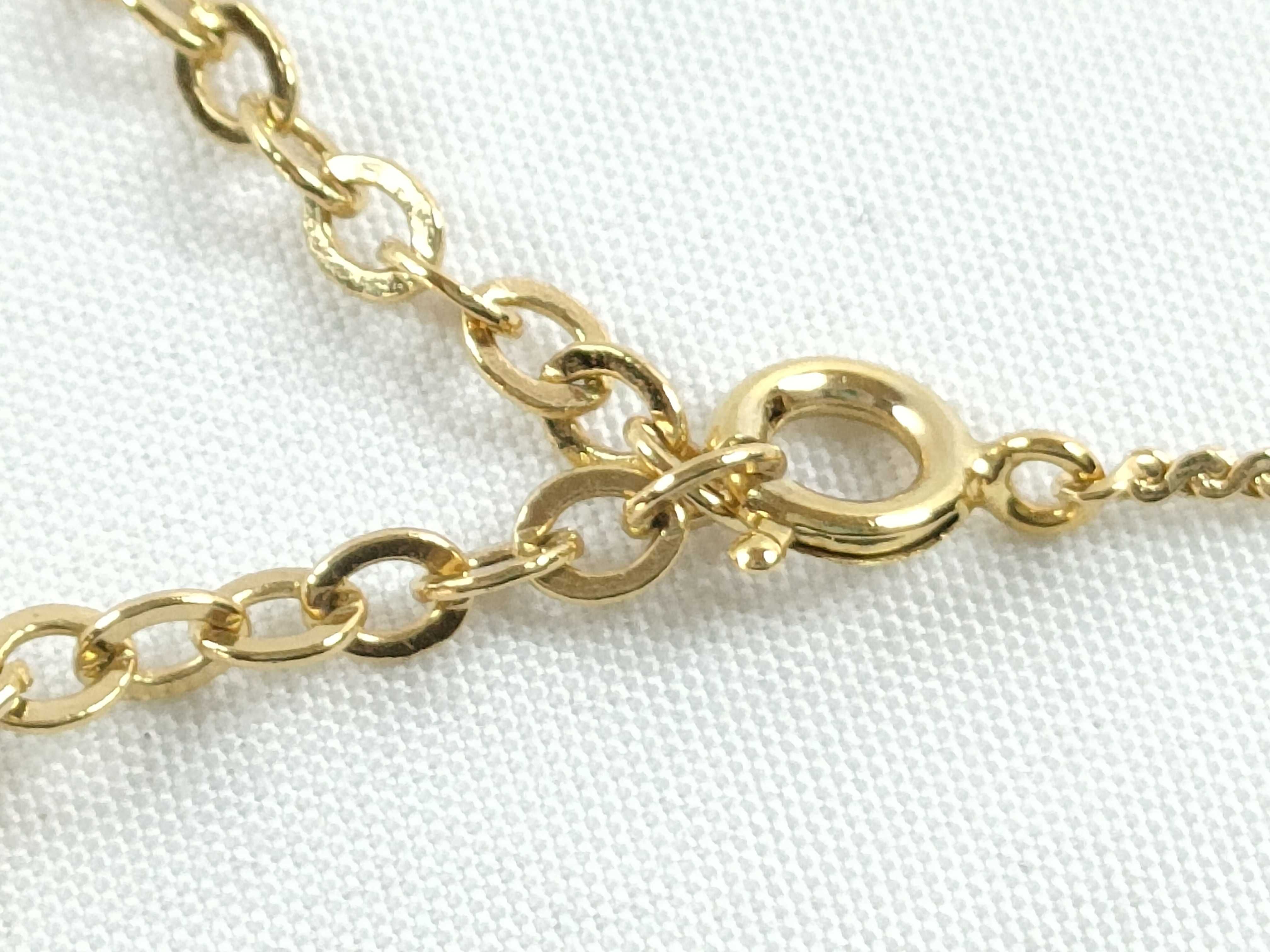 logo necklace, gold necklace — view 7