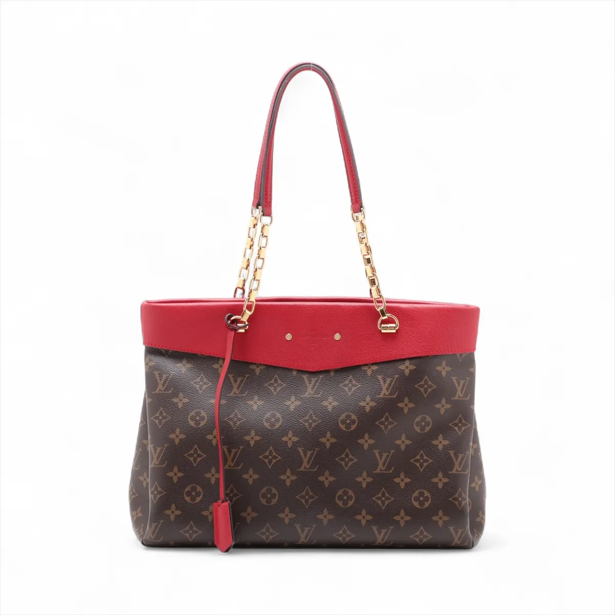 Monogram Pallas Shopper M51197 AH4175 Brown x Red