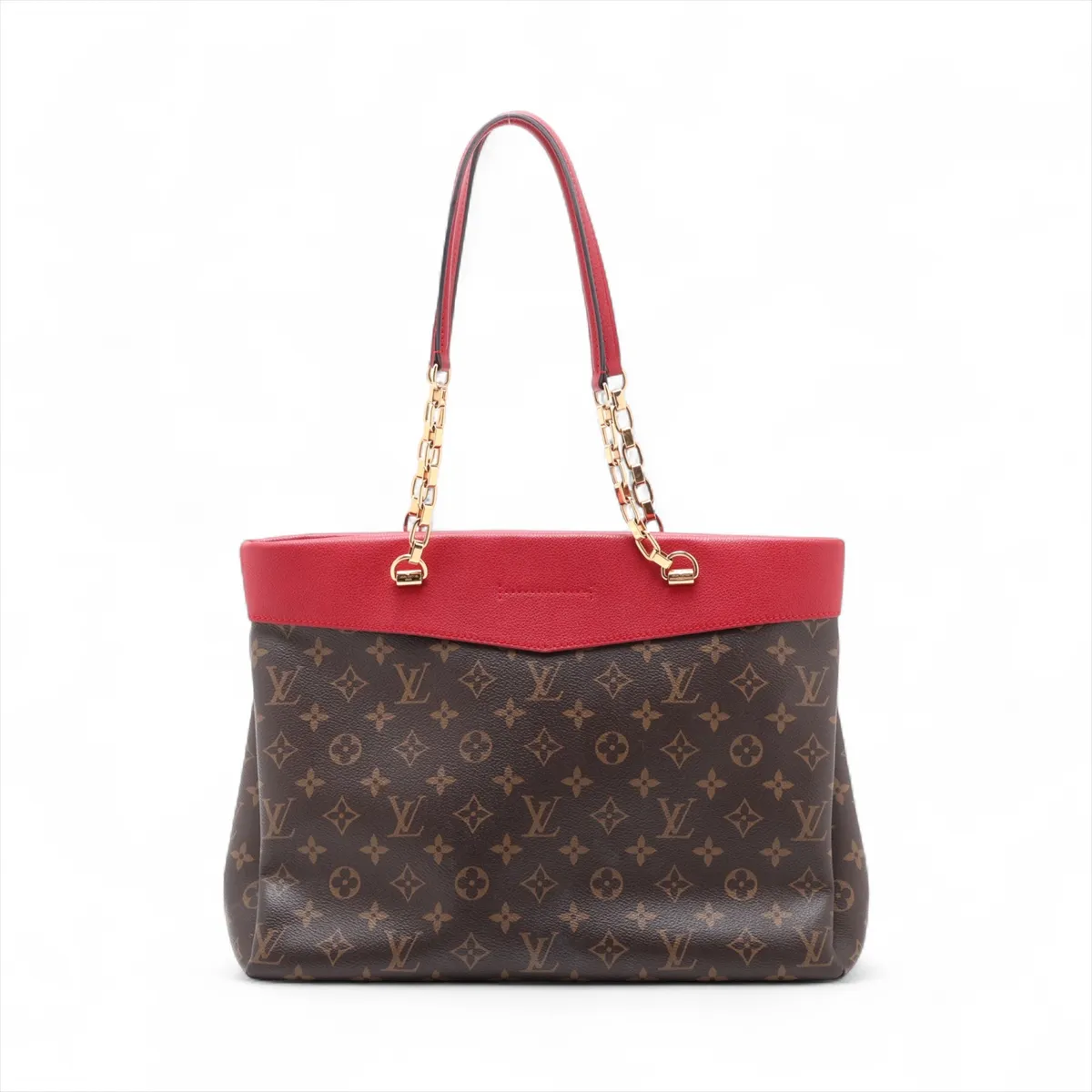 Monogram Pallas Shopper M51197 AH4175 Brown x Red — view 2