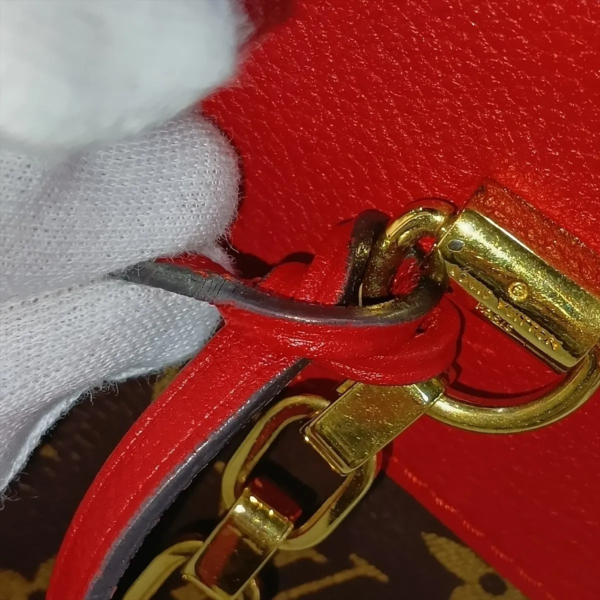 Monogram Pallas Shopper M51197 AH4175 Brown x Red — view 14